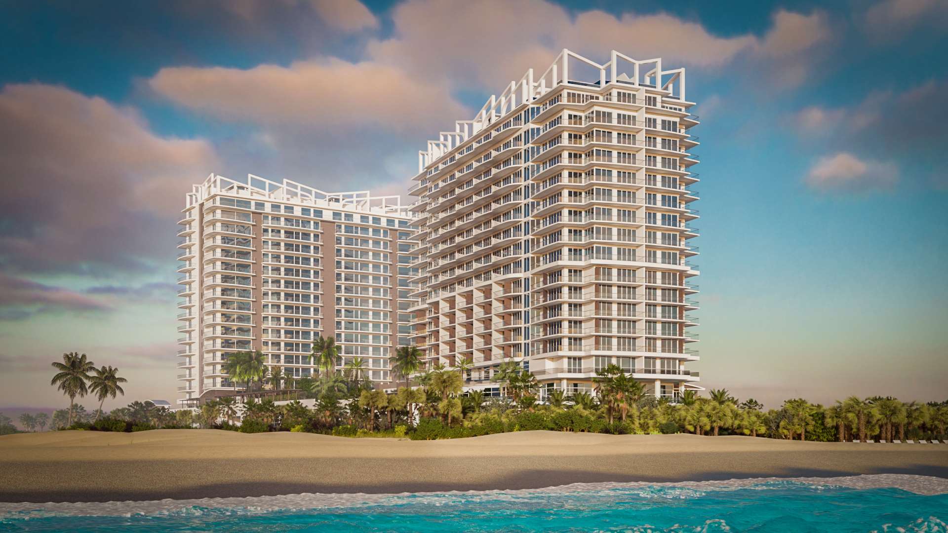 Two Towers morning | Amrit Ocean Resort and Residences - Singer Island