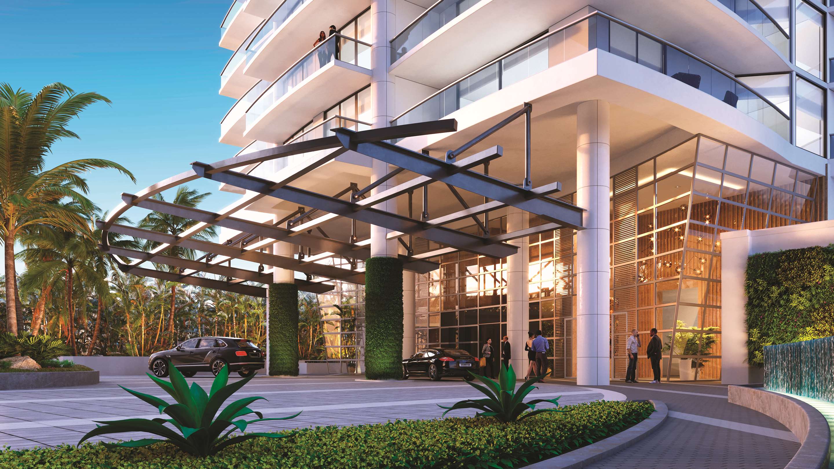 Happiness Tower Porte Cochere | Amrit Ocean Resort and Residences - Singer Island