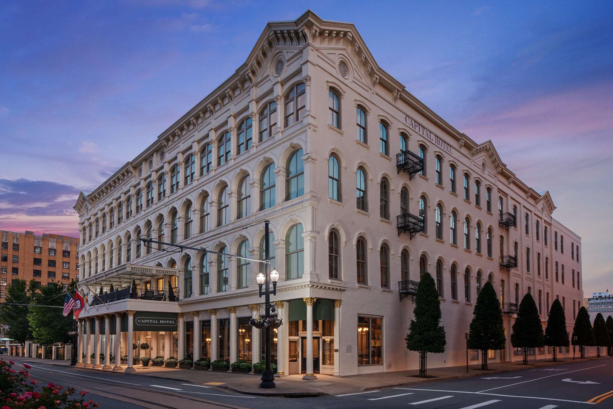 Exterior Evening Edit | Capital Hotel