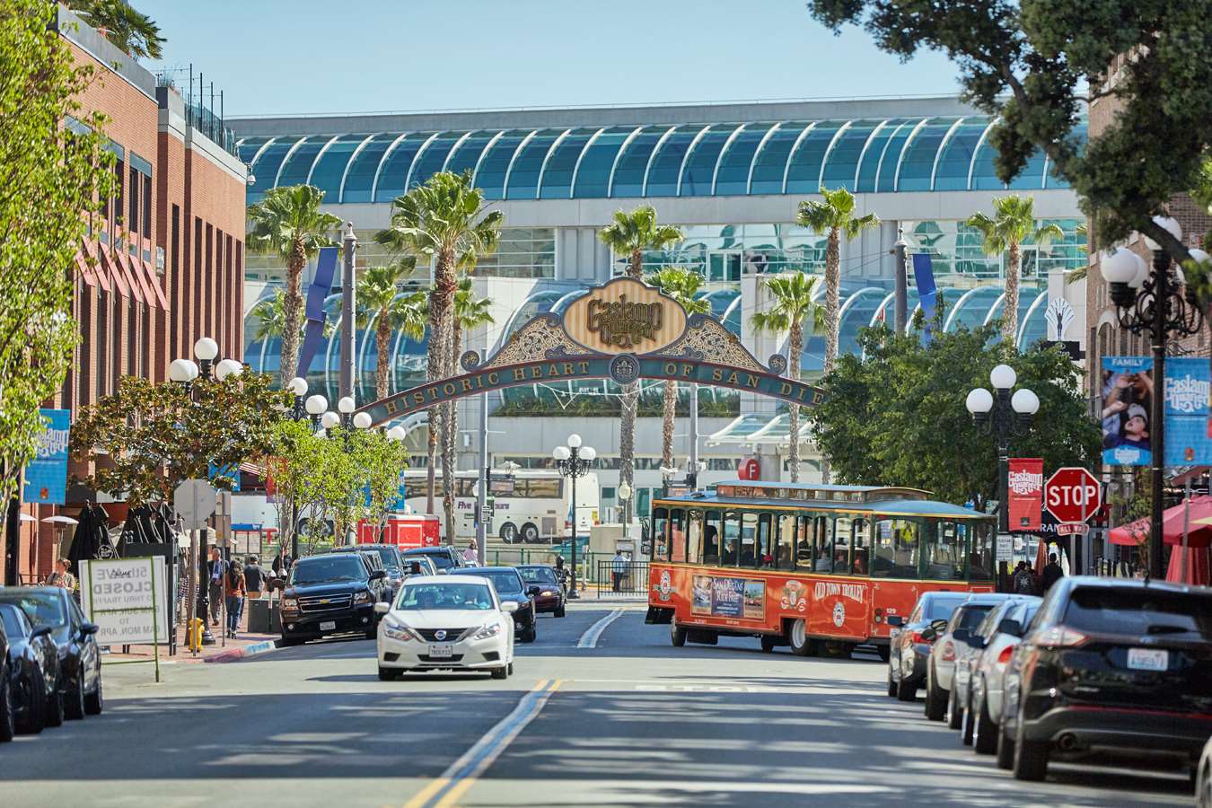 PSD Architectural City View Gaslamp District Low Angle