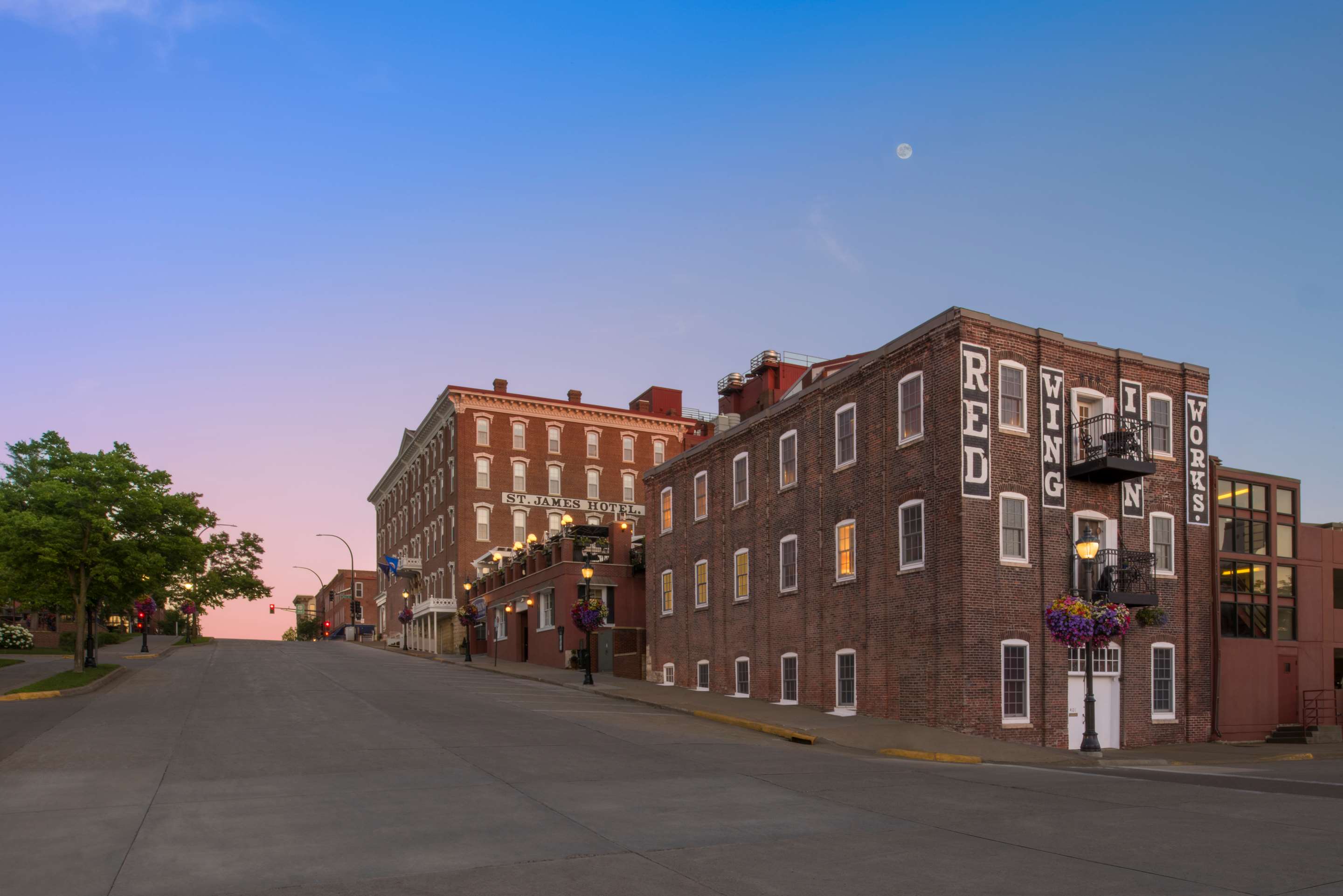 St James Hotel Facade at night | St James Hotel