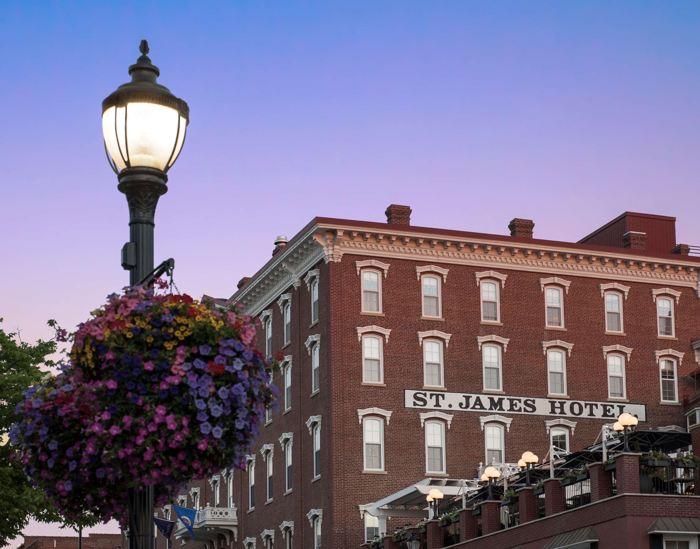 St James Hotel Facade at night | St James Hotel
