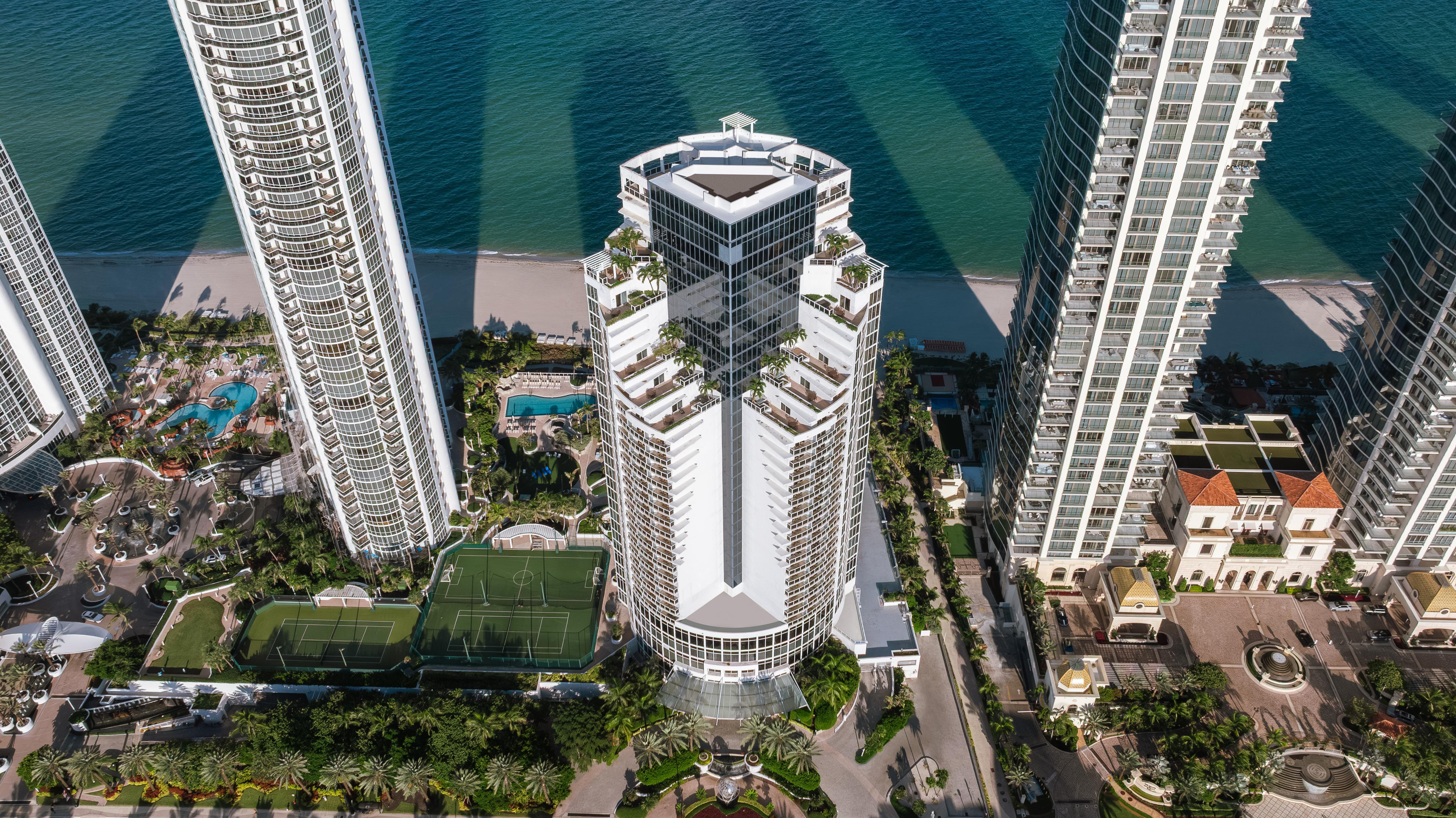 TIBR Aerials Front Exterior Architecture Shoot | Trump International Beach Resort
