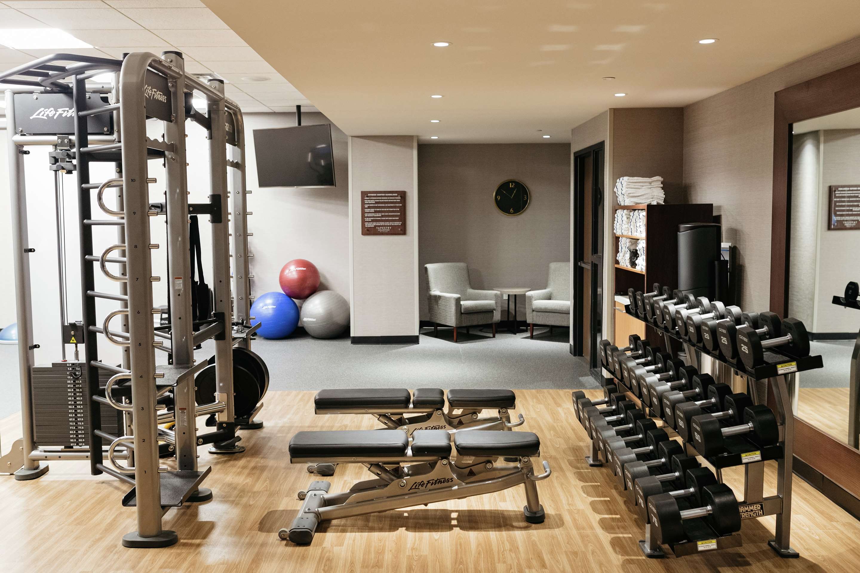 Health club fitness center gym | Revel Hotel Des Moines Urbandale, Tapestry Collection by Hilton