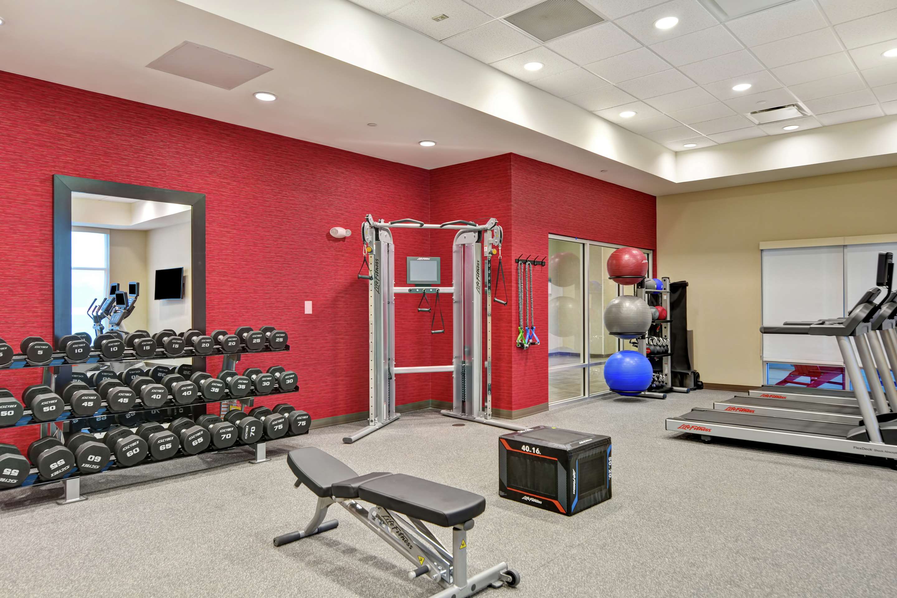 Health club fitness center gym | Home2 Suites by Hilton Charlotte Piper Glen