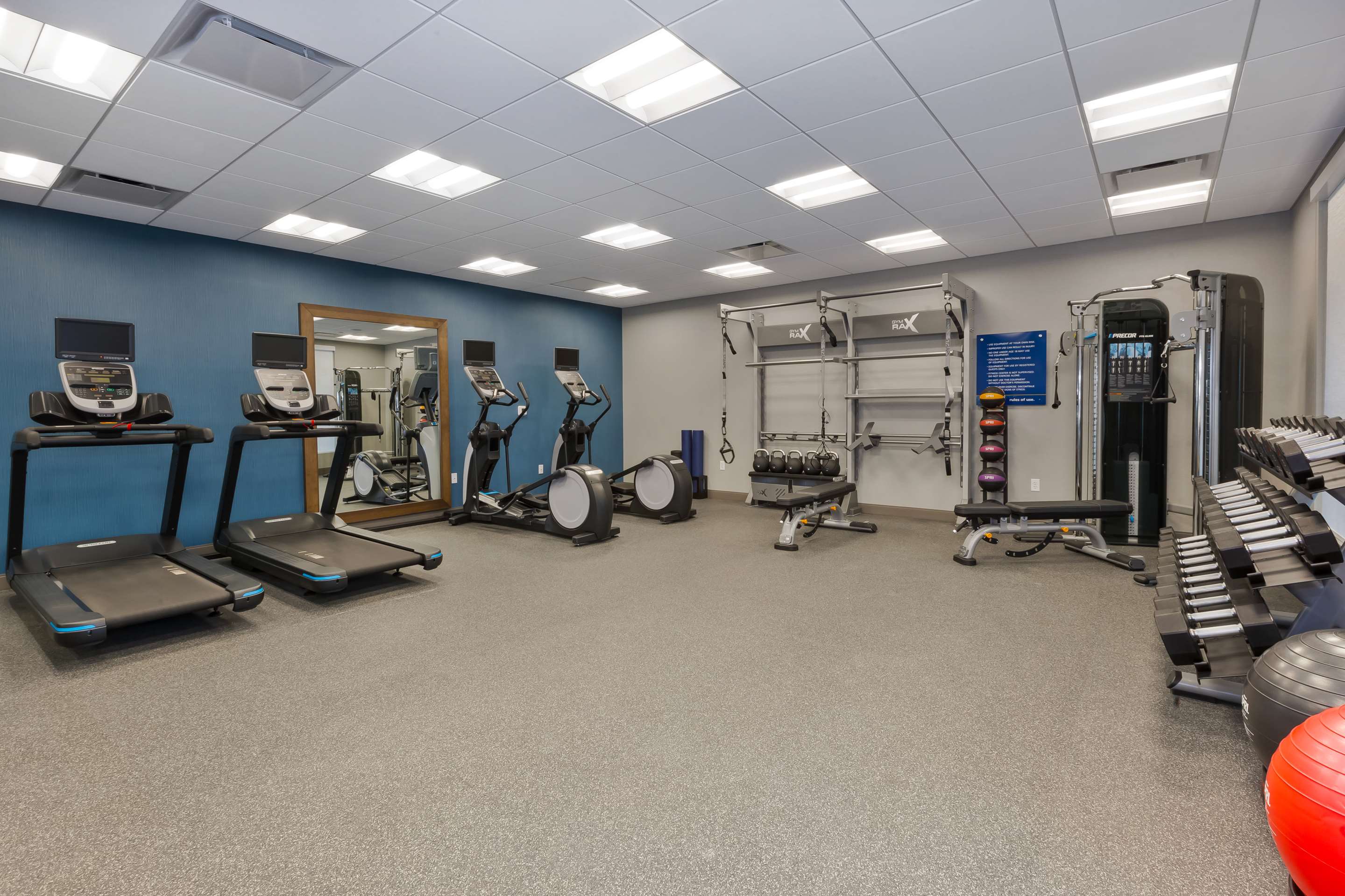 Health club fitness center gym