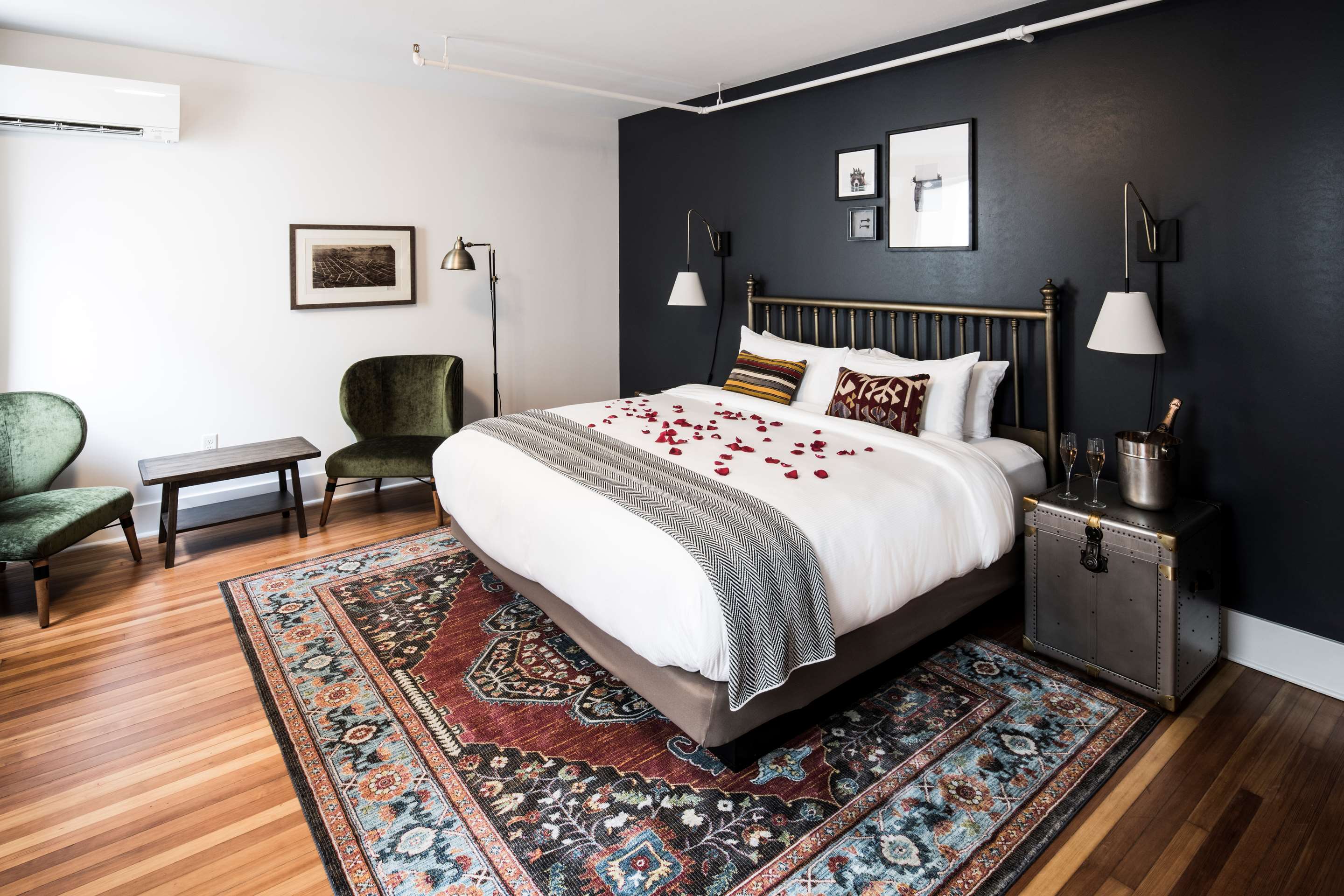 Queen Bedroom Romance | The Armstrong Hotel