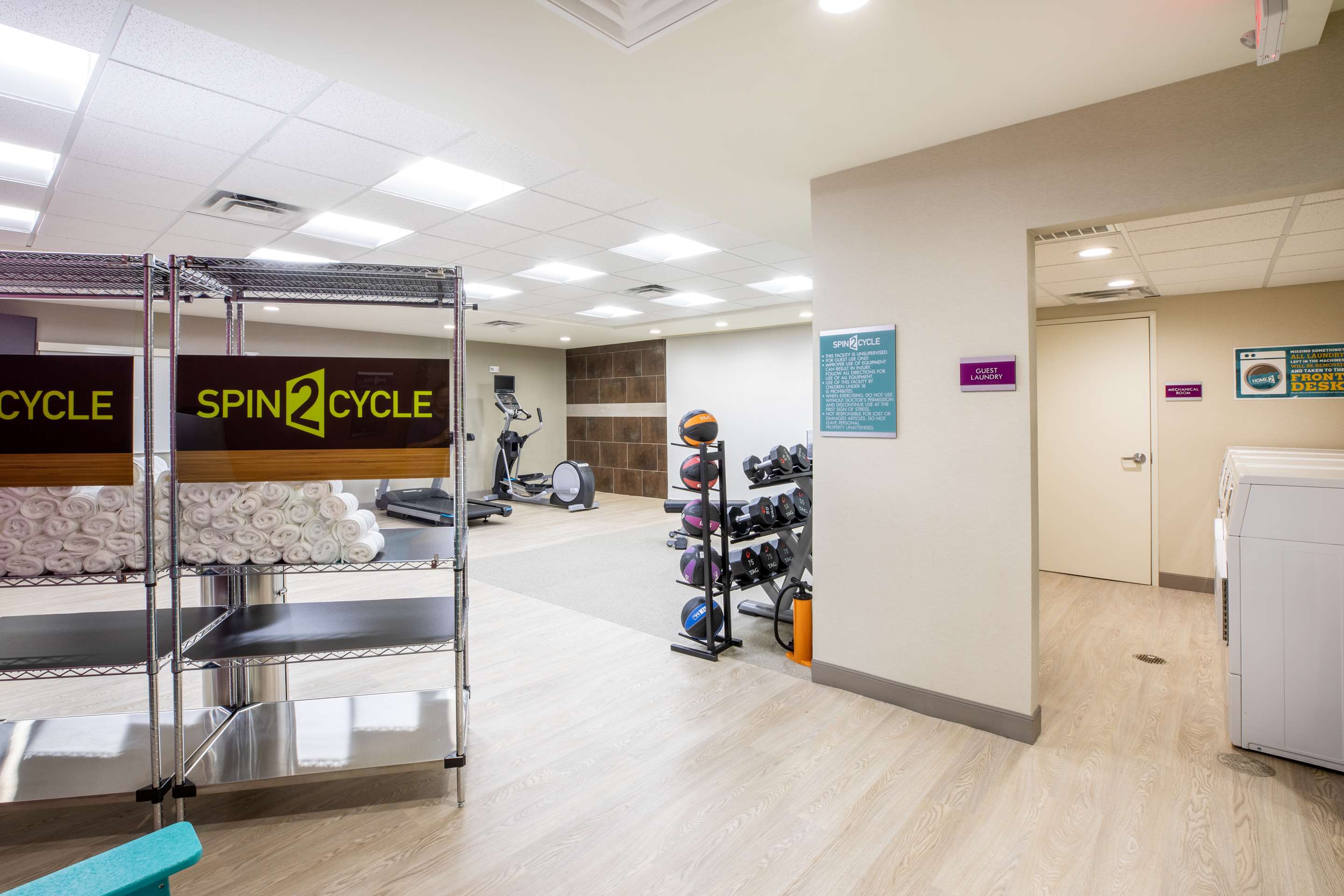 Health club fitness center gym | Home2 Suites by Hilton Houston IAH Airport Beltway 8