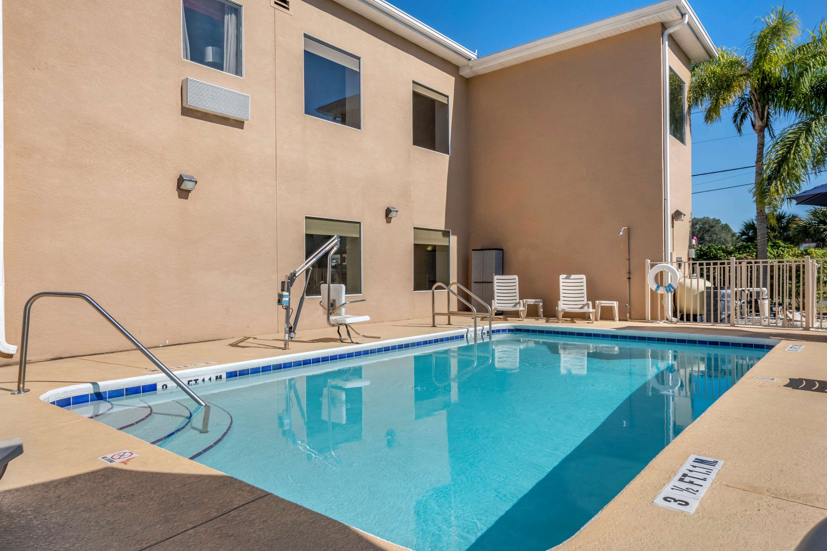 Relax by the pool | Quality Inn Zephyrhills-dade City