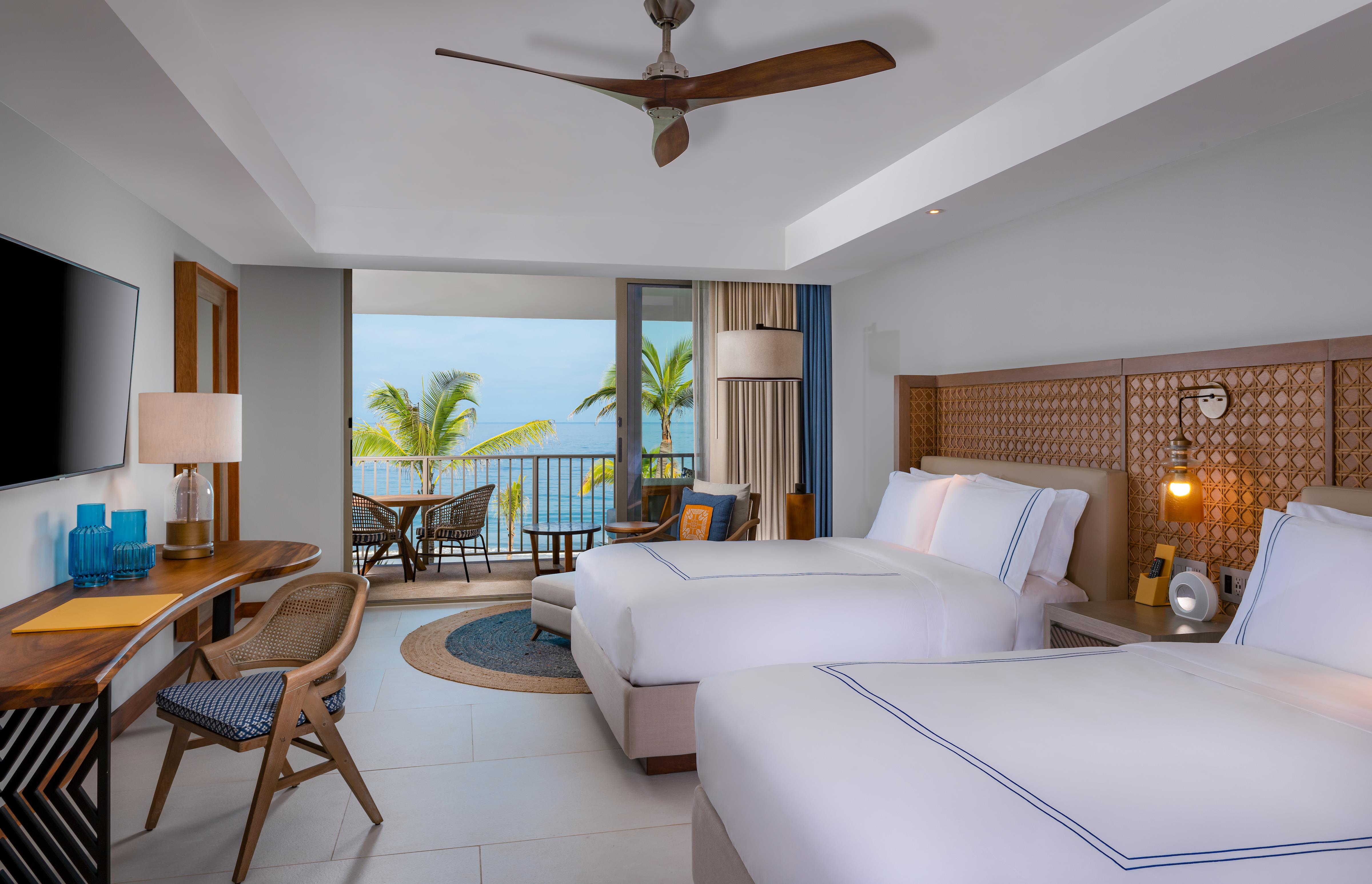Conrad Punta de Mita Room Type - BEACHFRONT RM 2 QUEEN BEDS