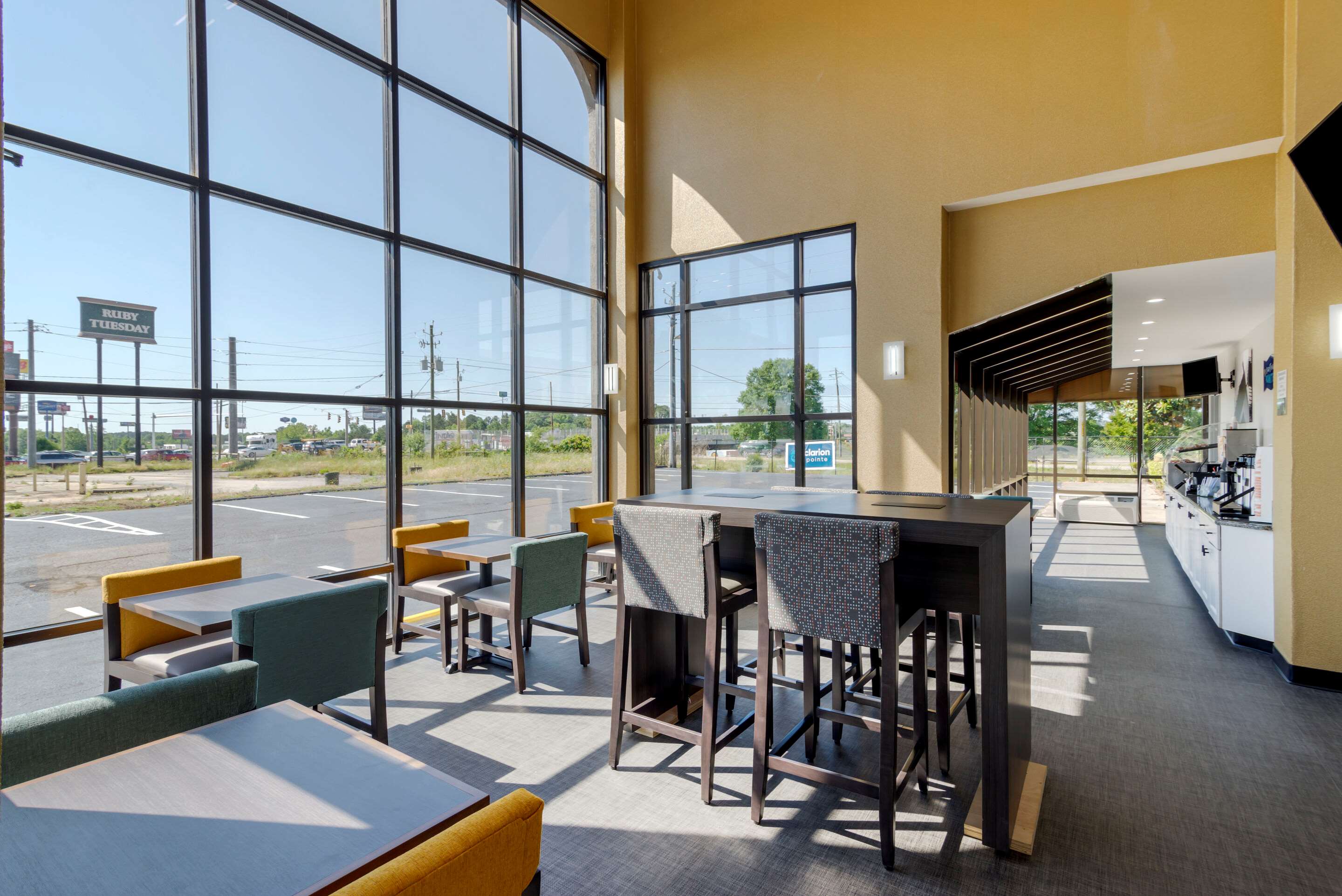Spacious breakfast area