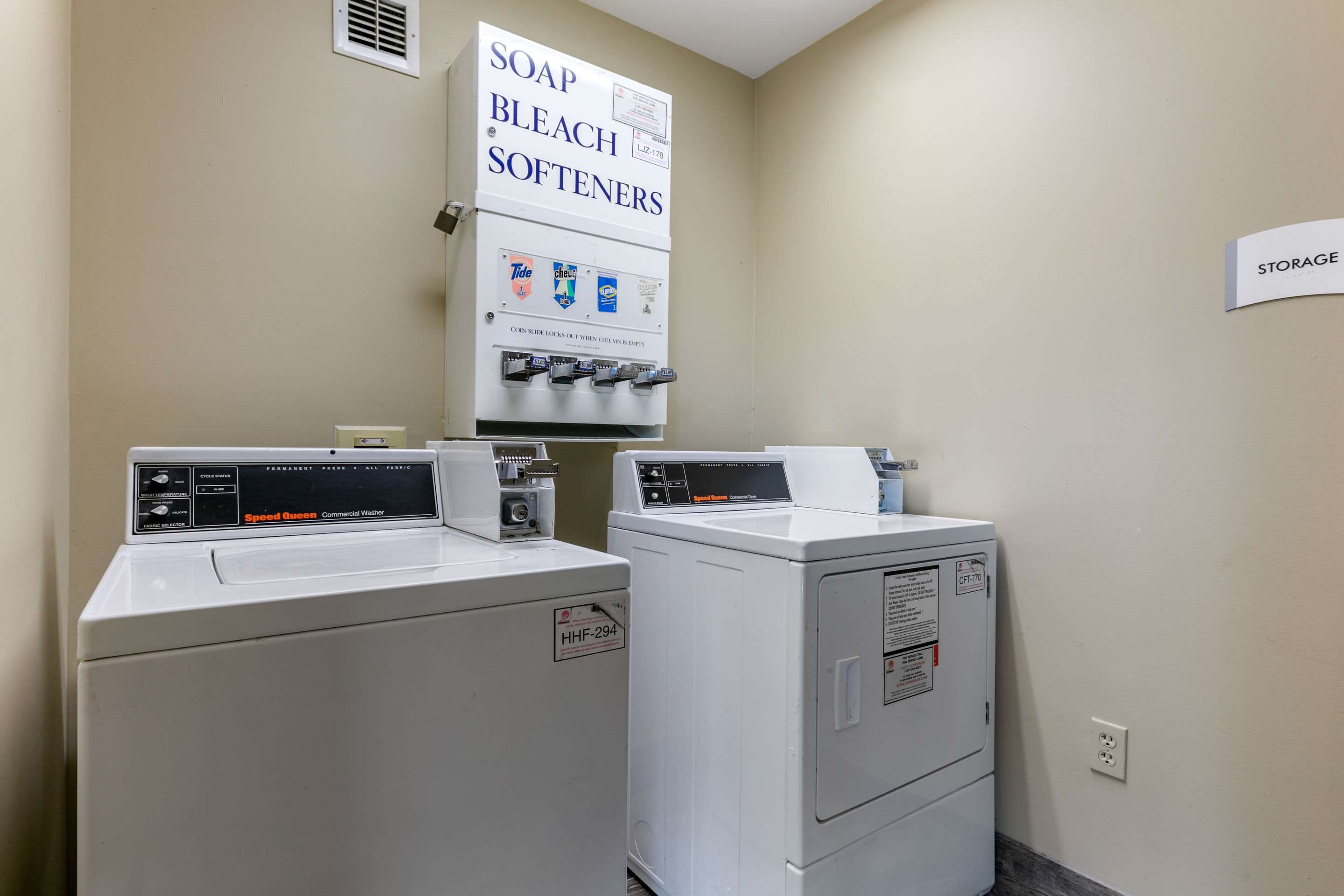 Guest laundry facilities