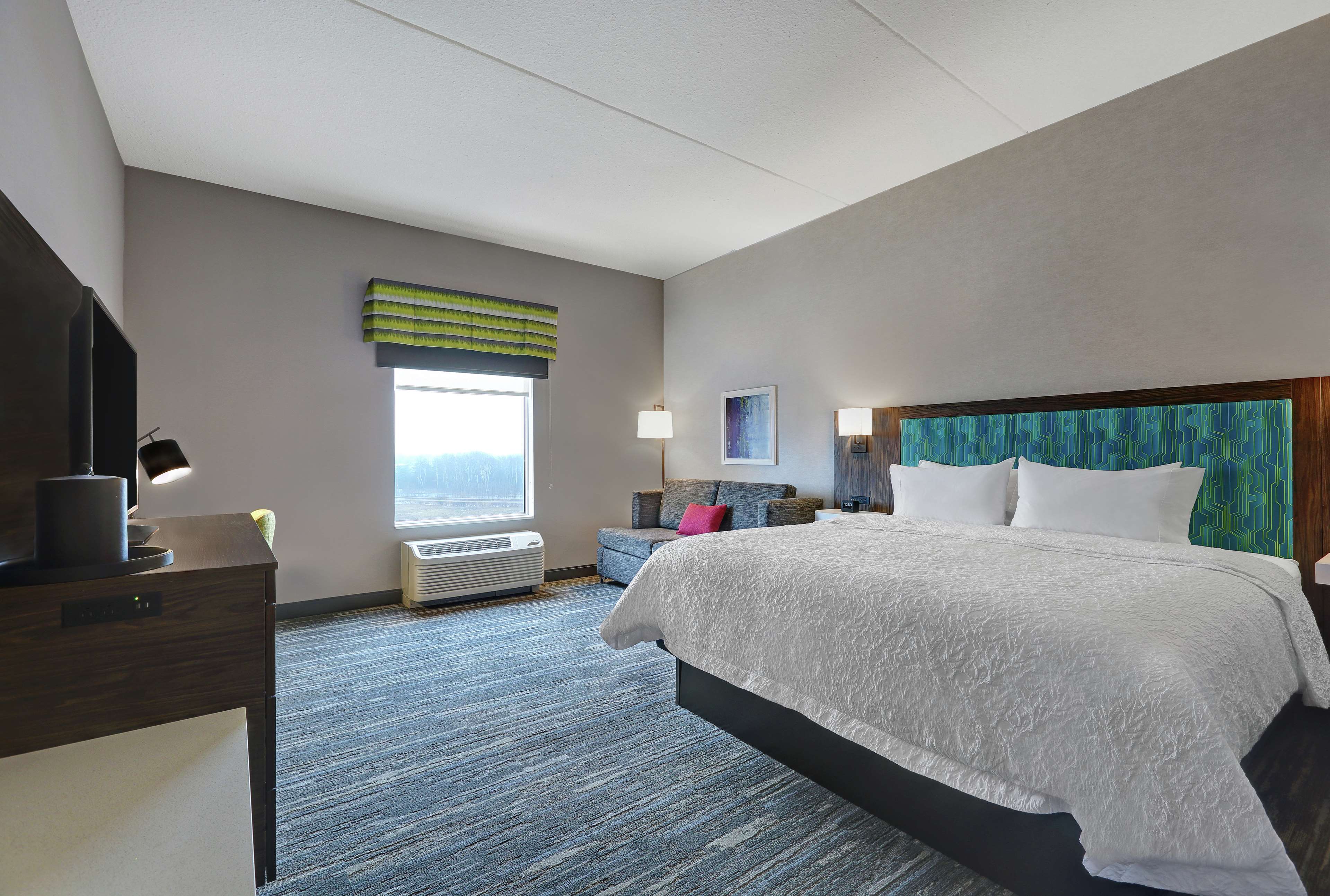 Hampton Inn Peterborough Room Type - 1 KING SFBD MIC FRG NS