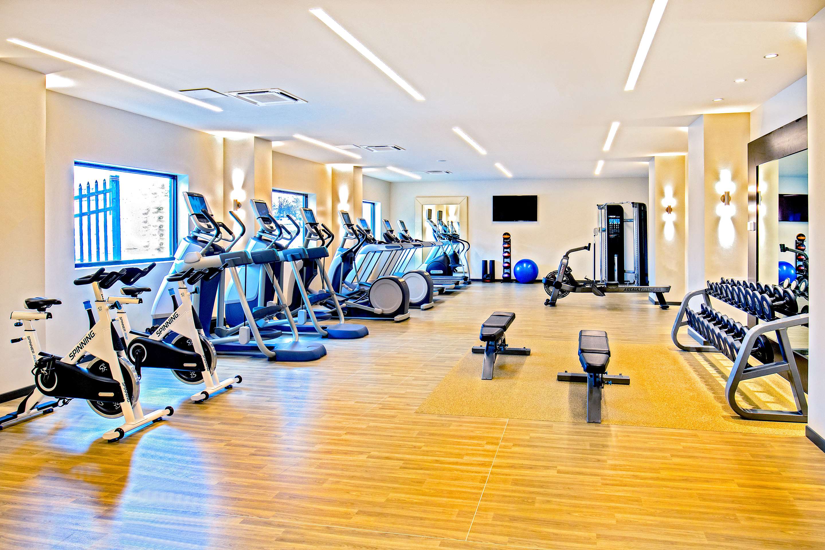 Health club fitness center gym | DoubleTree by Hilton Washington DC North/Gaithersburg