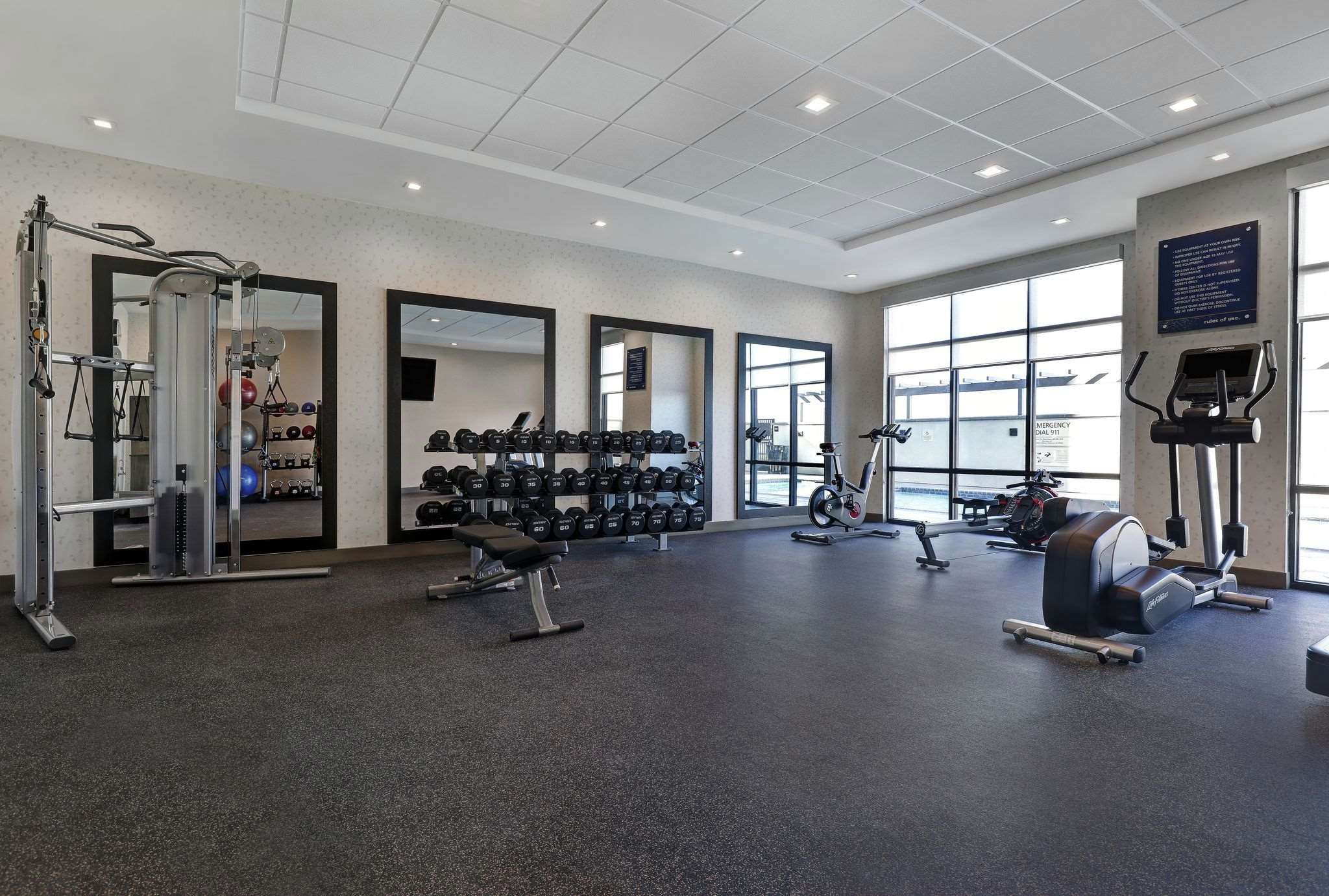 Health club fitness center gym