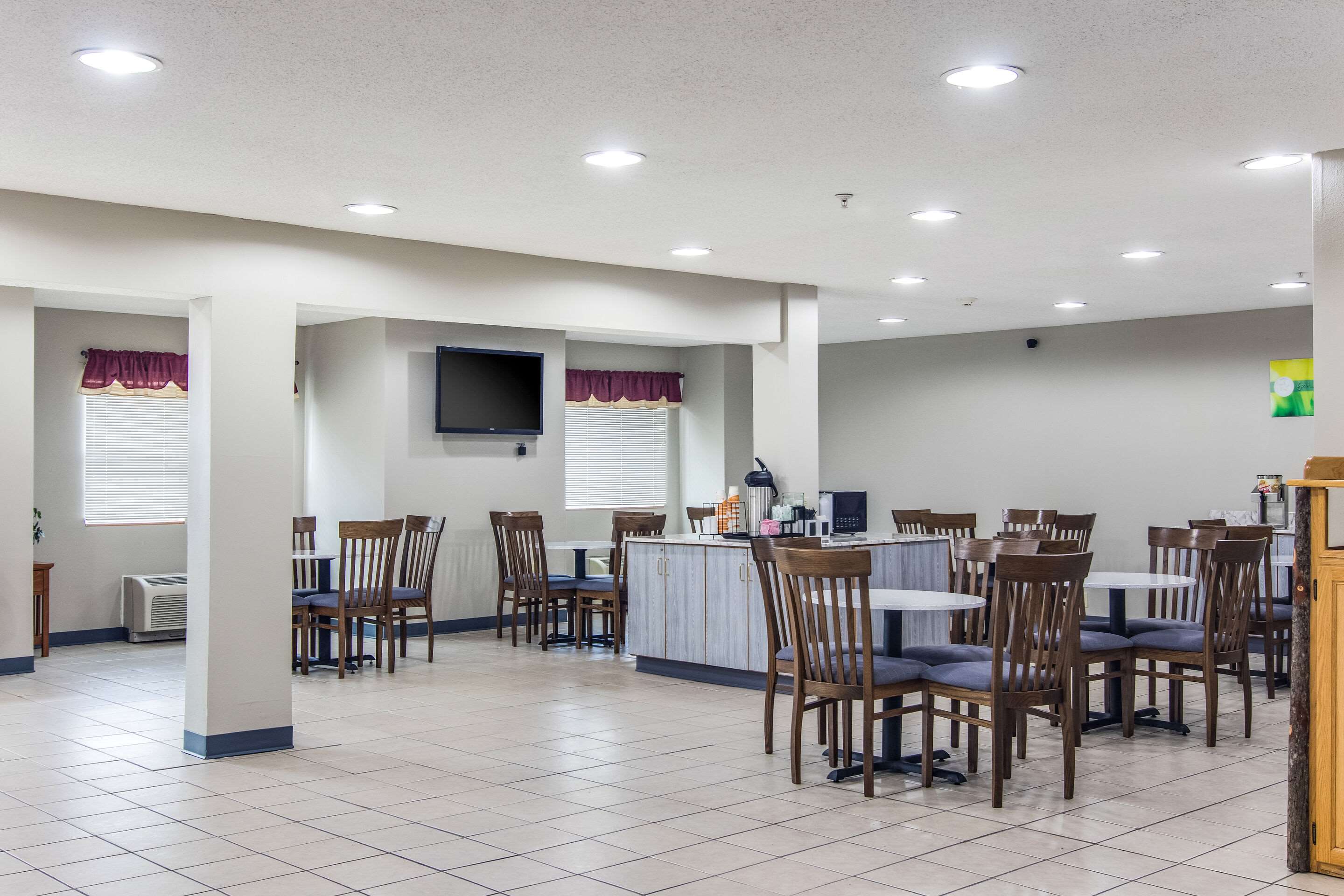 Spacious lobby