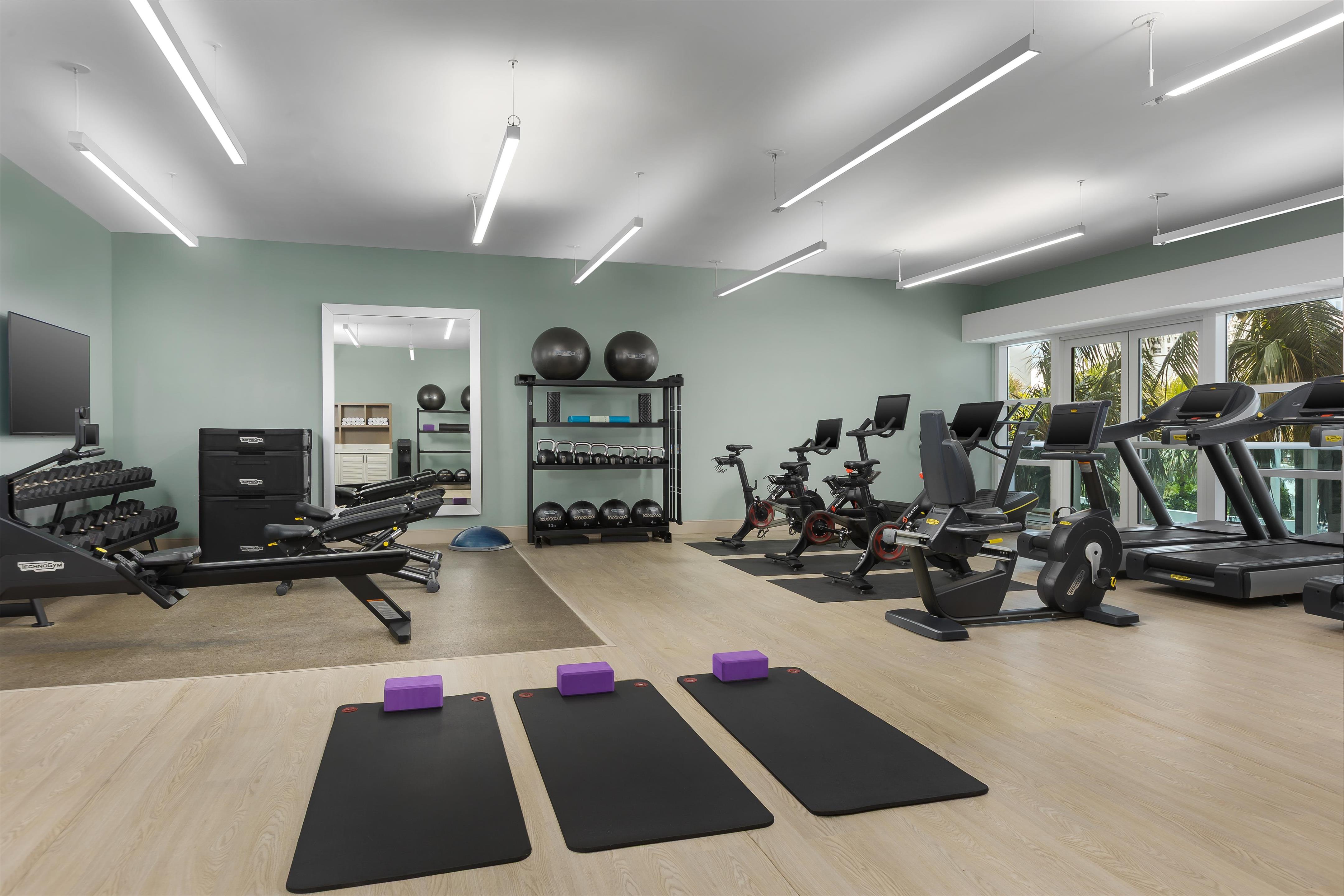 Health club fitness center gym | Hotel Maren Fort Lauderdale Beach, Curio Collection by Hilton