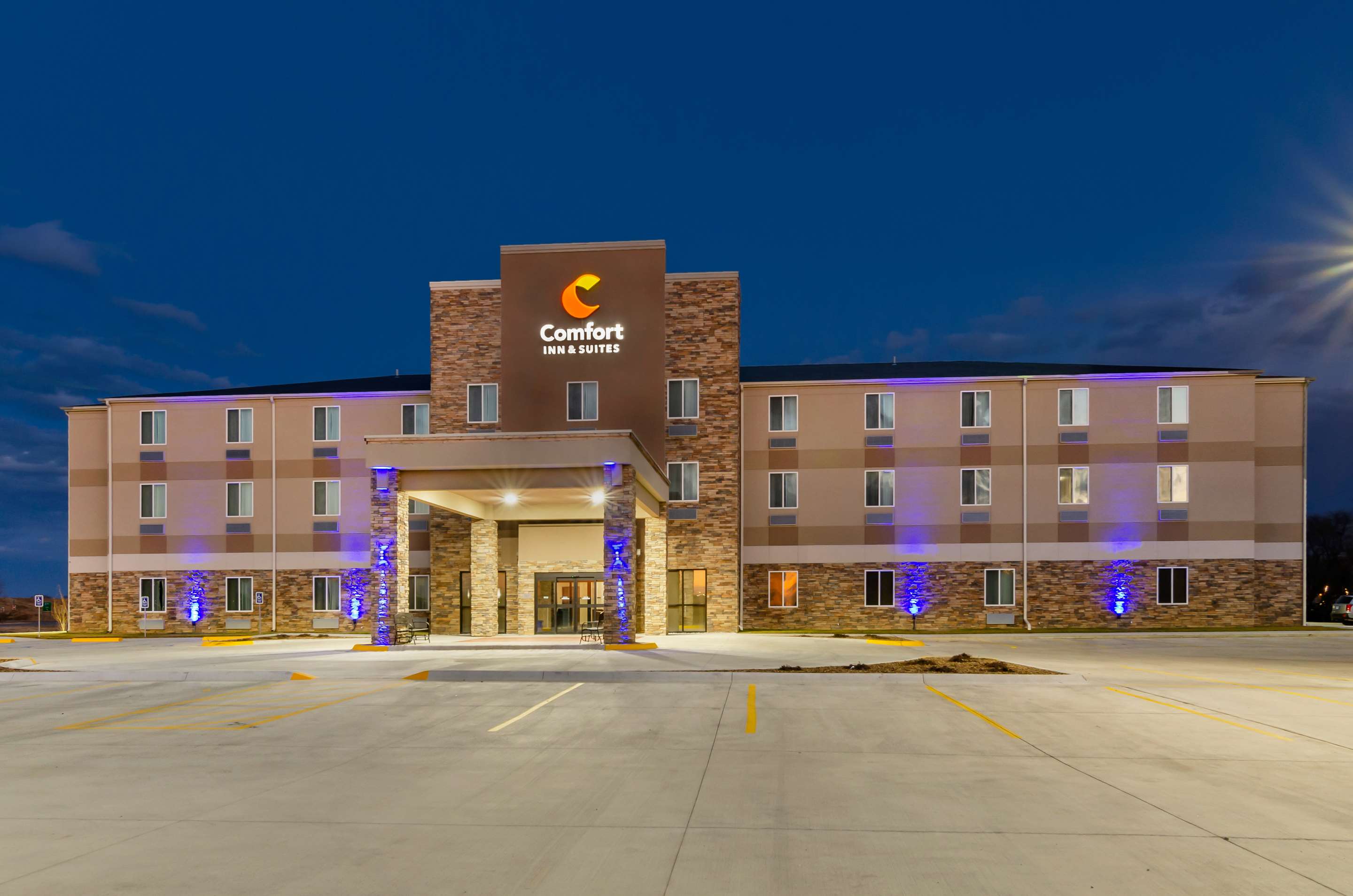 Hotel at night