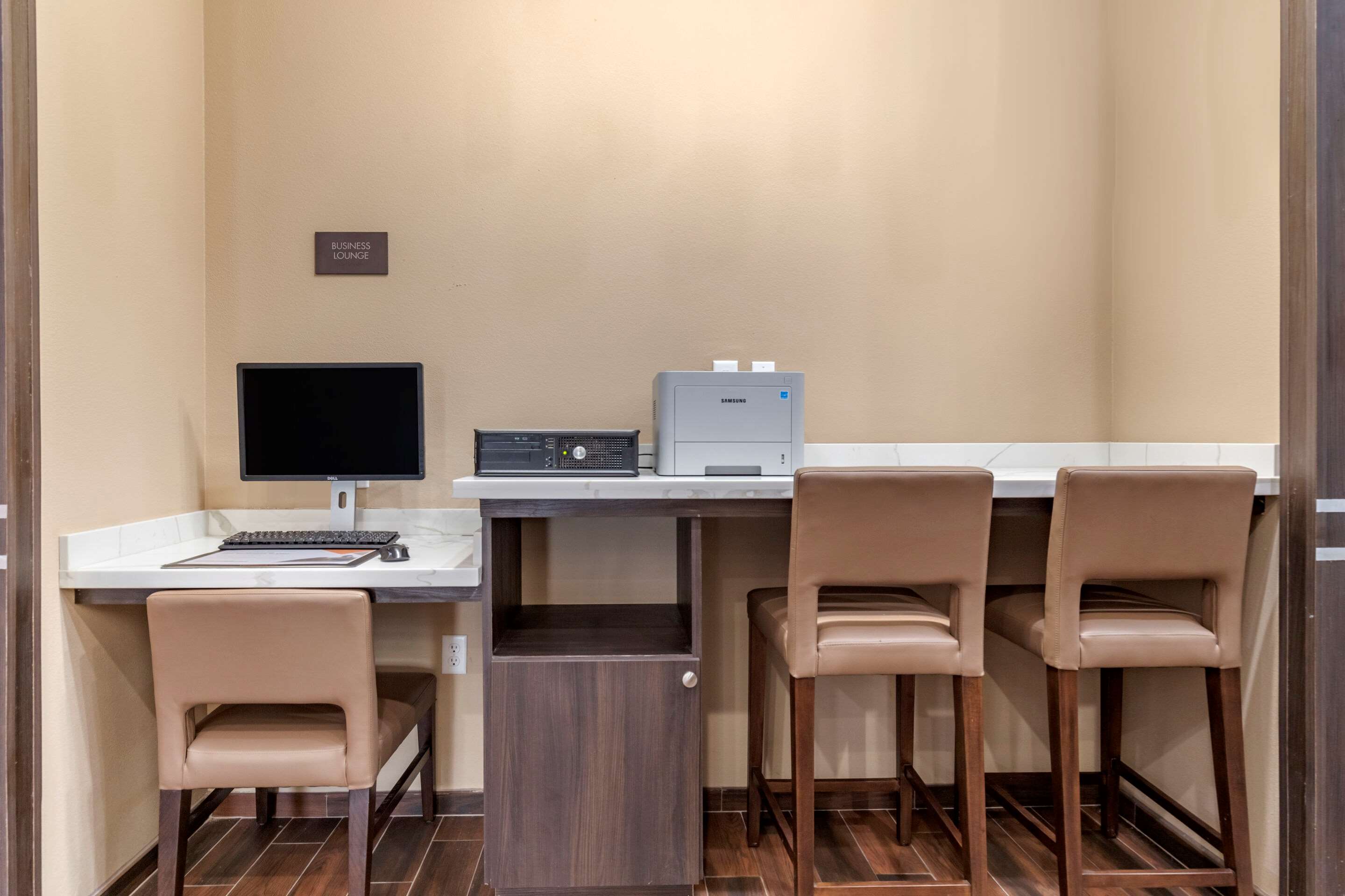 Computer in the lobby