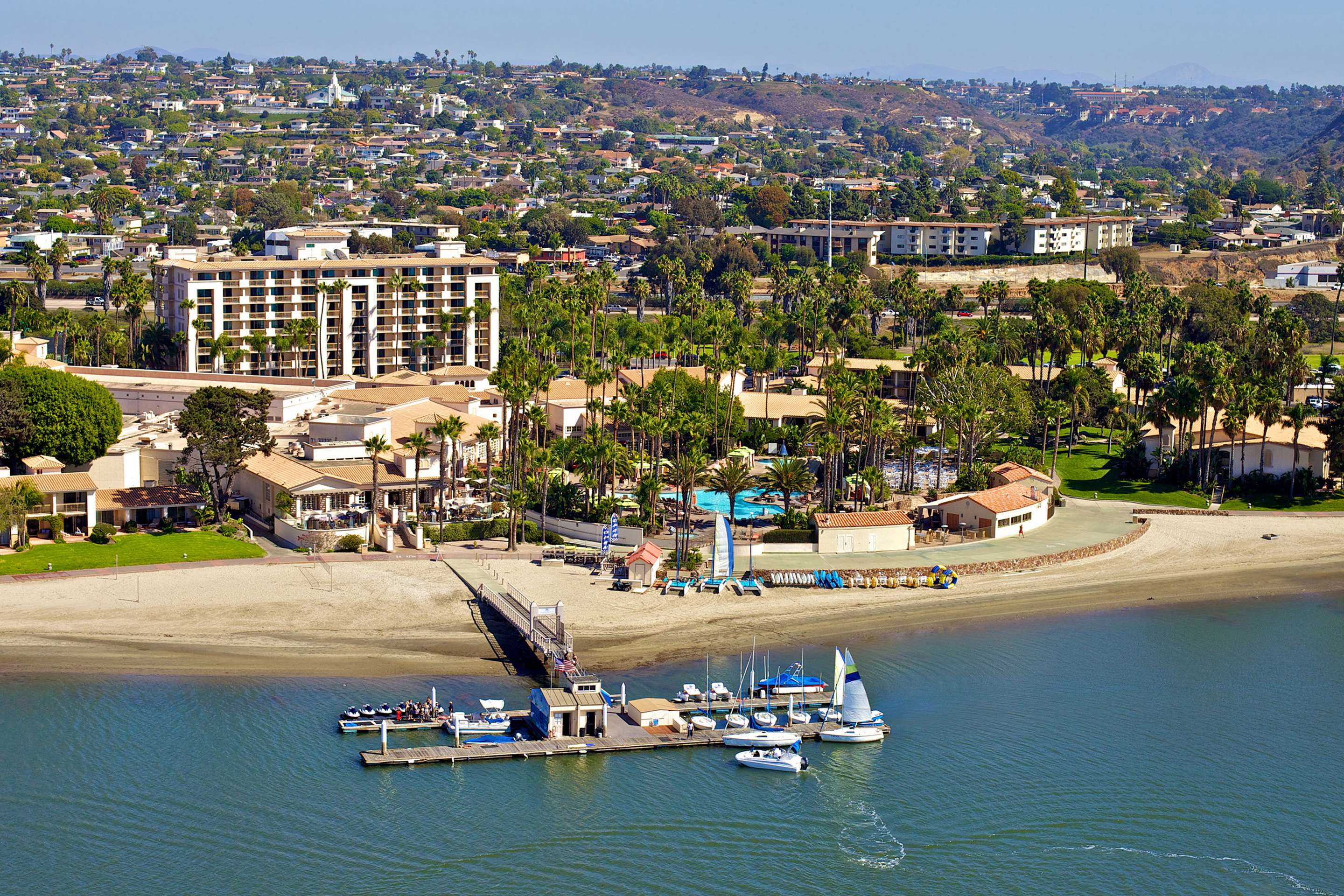 beach aerial | San Diego Mission Bay Resort