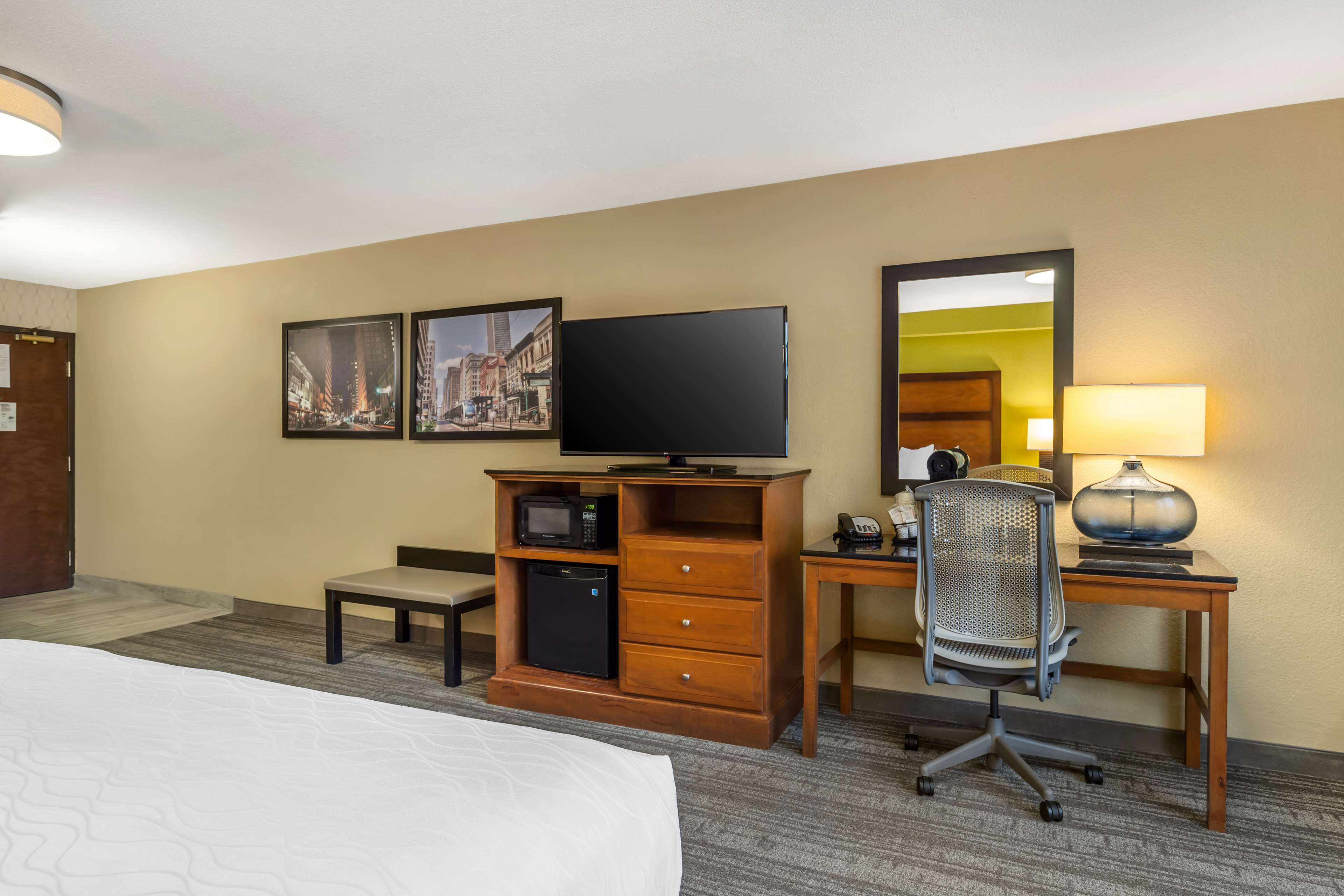 Best Western Plus Houston Energy Corridor Room Type - 1 King Bed, Non-Smoking, Flat Screen Television, Sofabed, Desk, Microwave And Refrigerator, High Spe