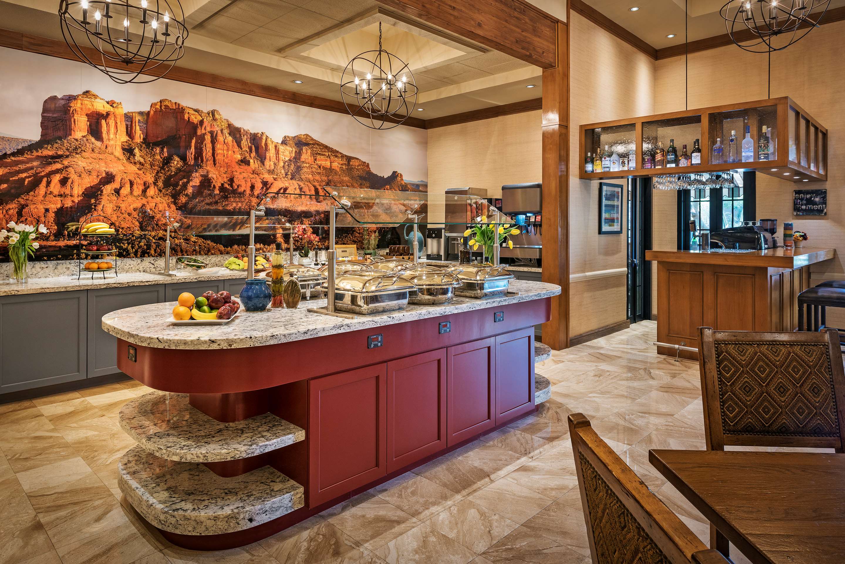 Hearth Room Buffet | Sonesta Suites Scottsdale Gainey Ranch
