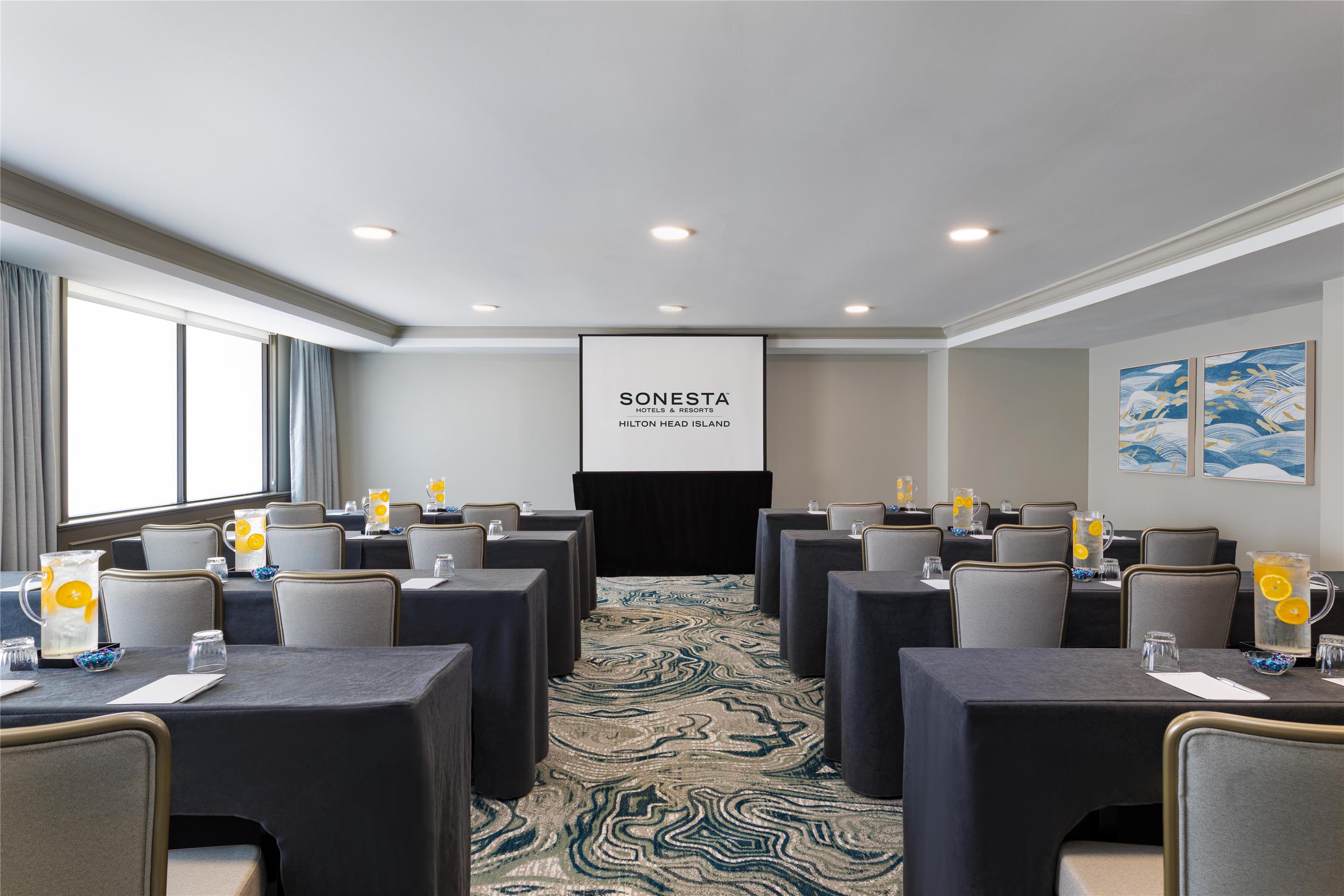 SHR HiltonHeadIsland Meetings Charleston Classroom wLogo | Sonesta Resort Hilton Head Island