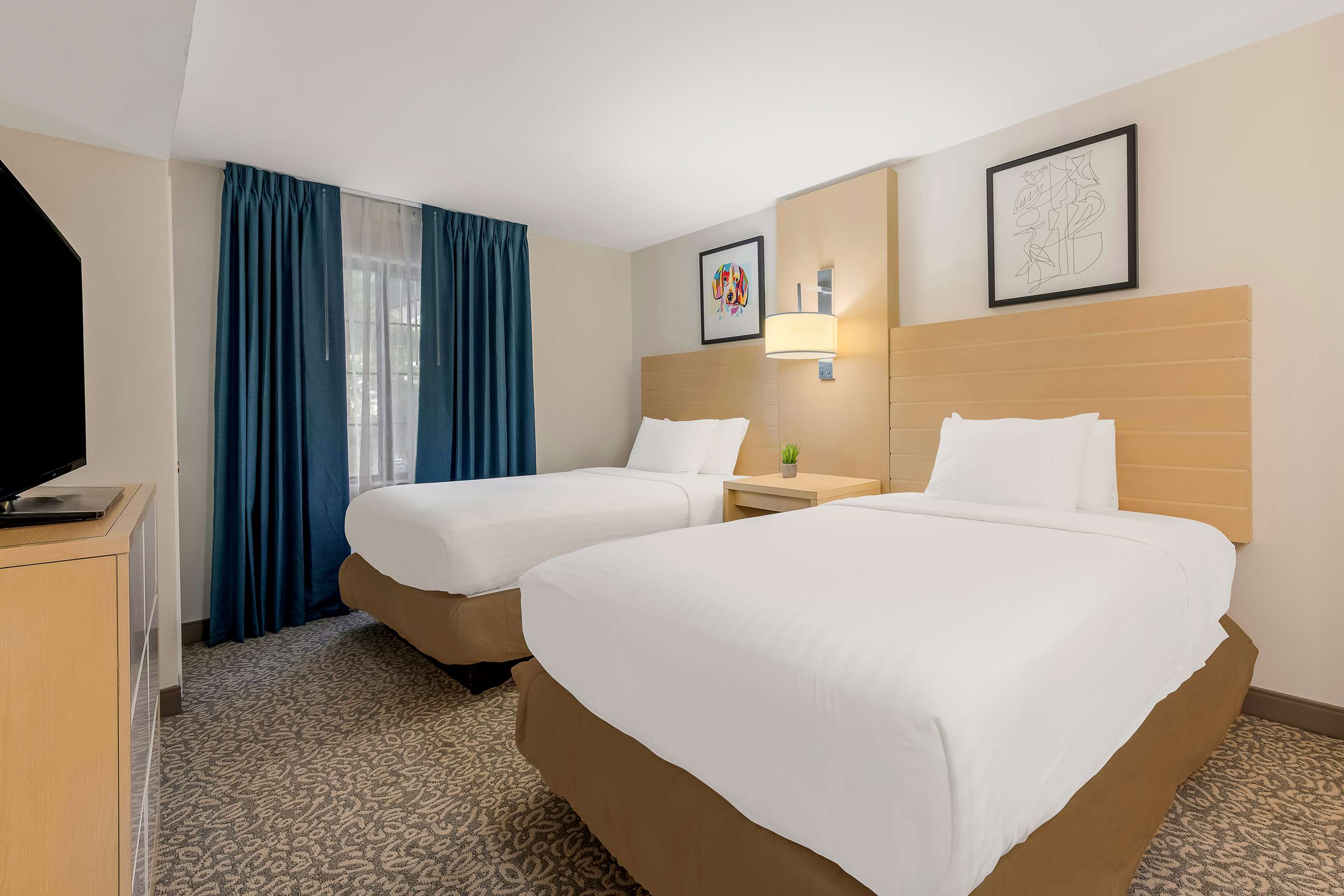 Guest Room - One Bedroom Suite 2 Queens Bedroom | Sonesta ES Suites Charlotte Arrowood