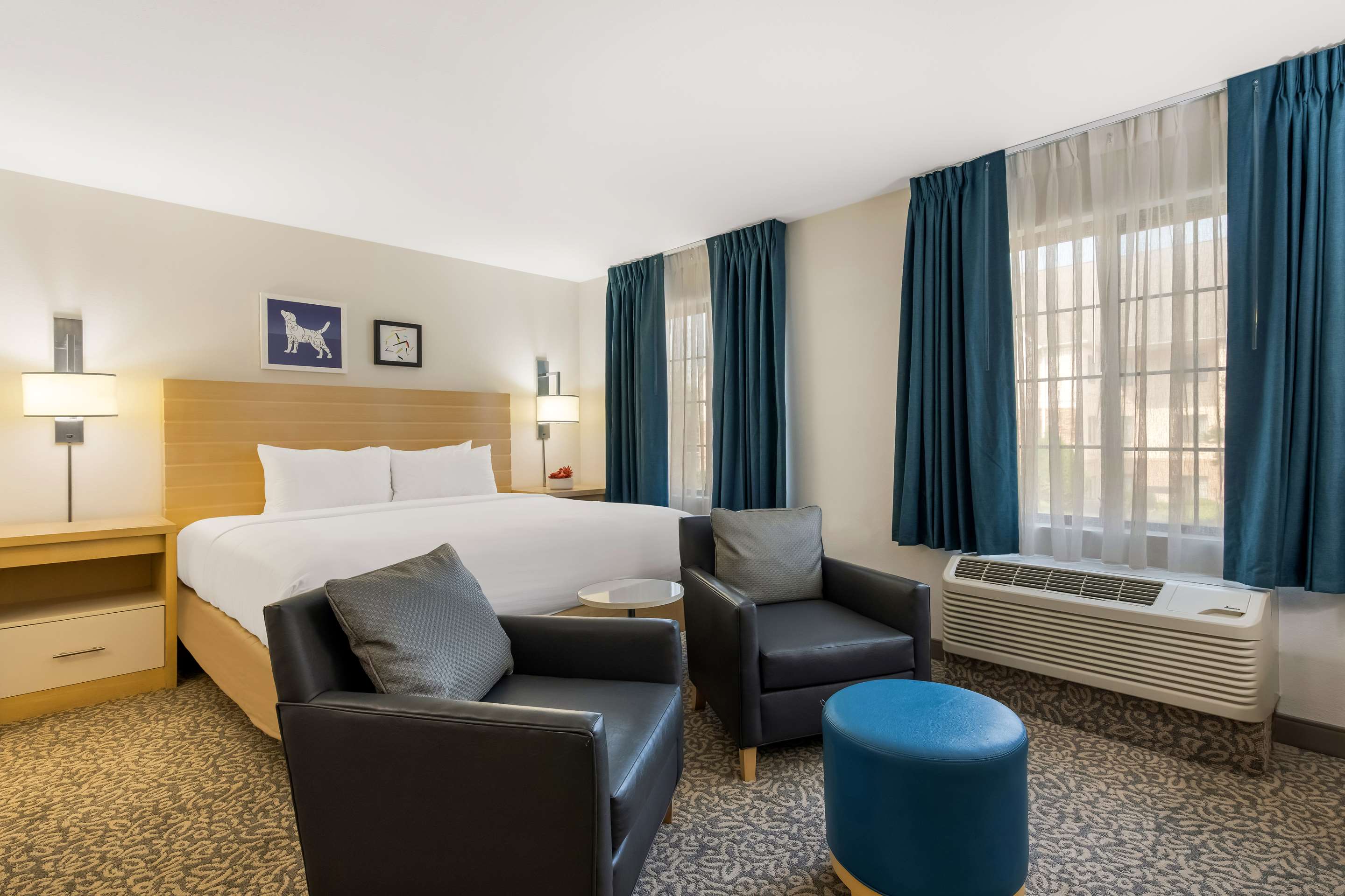 Guest Room - Studio Suite King Bed | Sonesta ES Suites Charlotte Arrowood