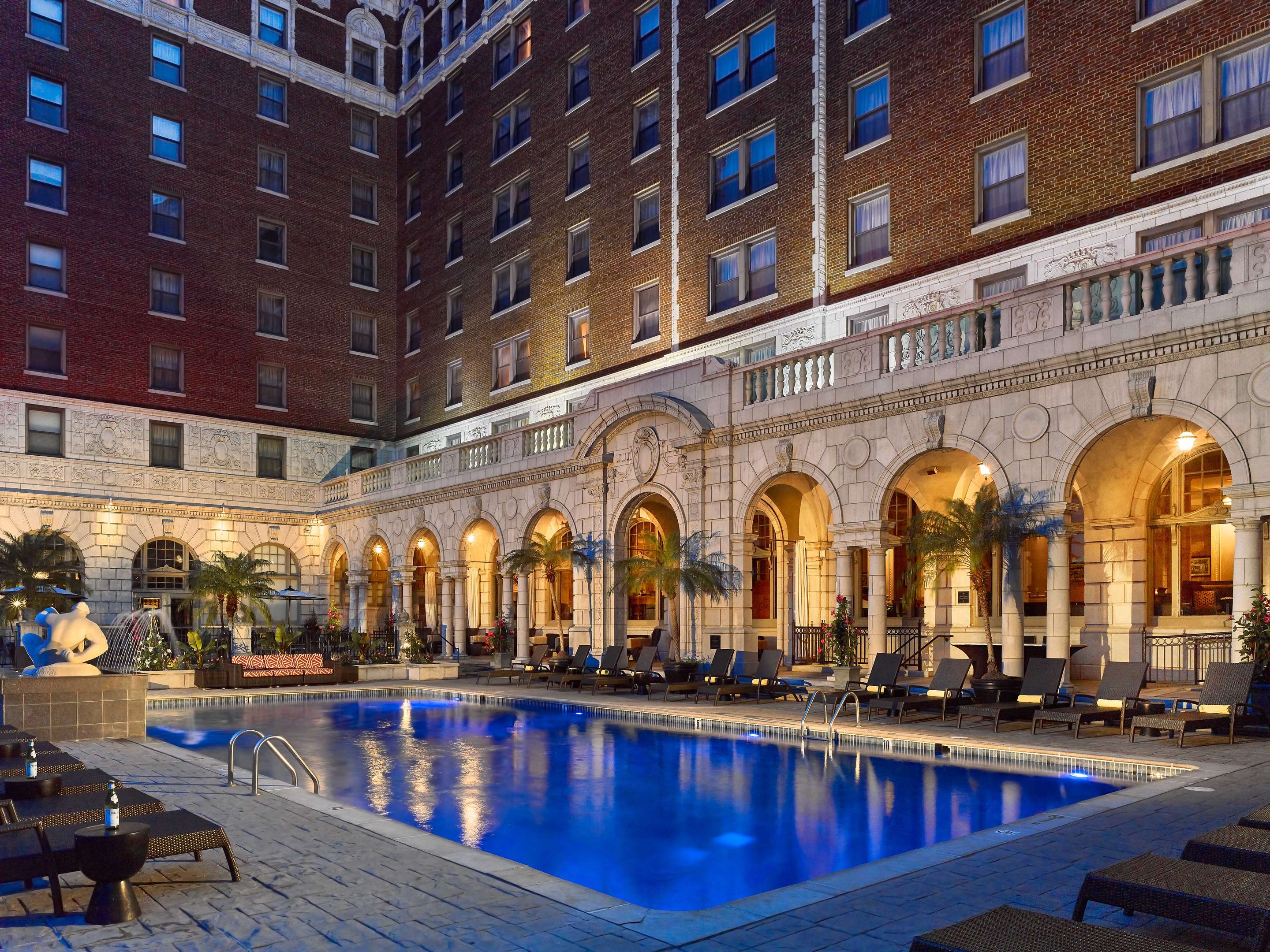 Pool Twilight | The Royal Sonesta Chase Park Plaza St. Louis