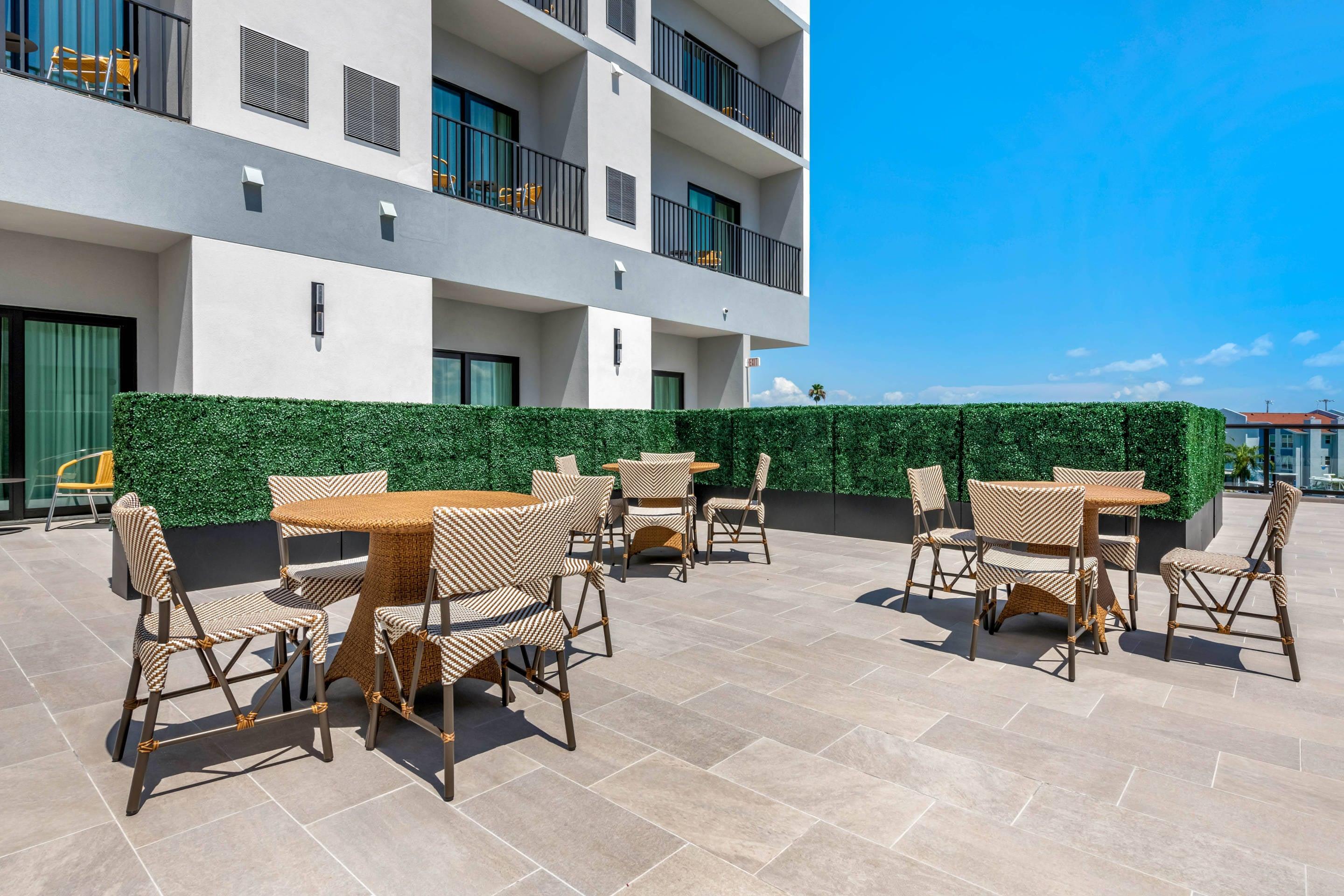 Hotel patio | Cambria Hotel St Petersburg-Madeira Beach Marina