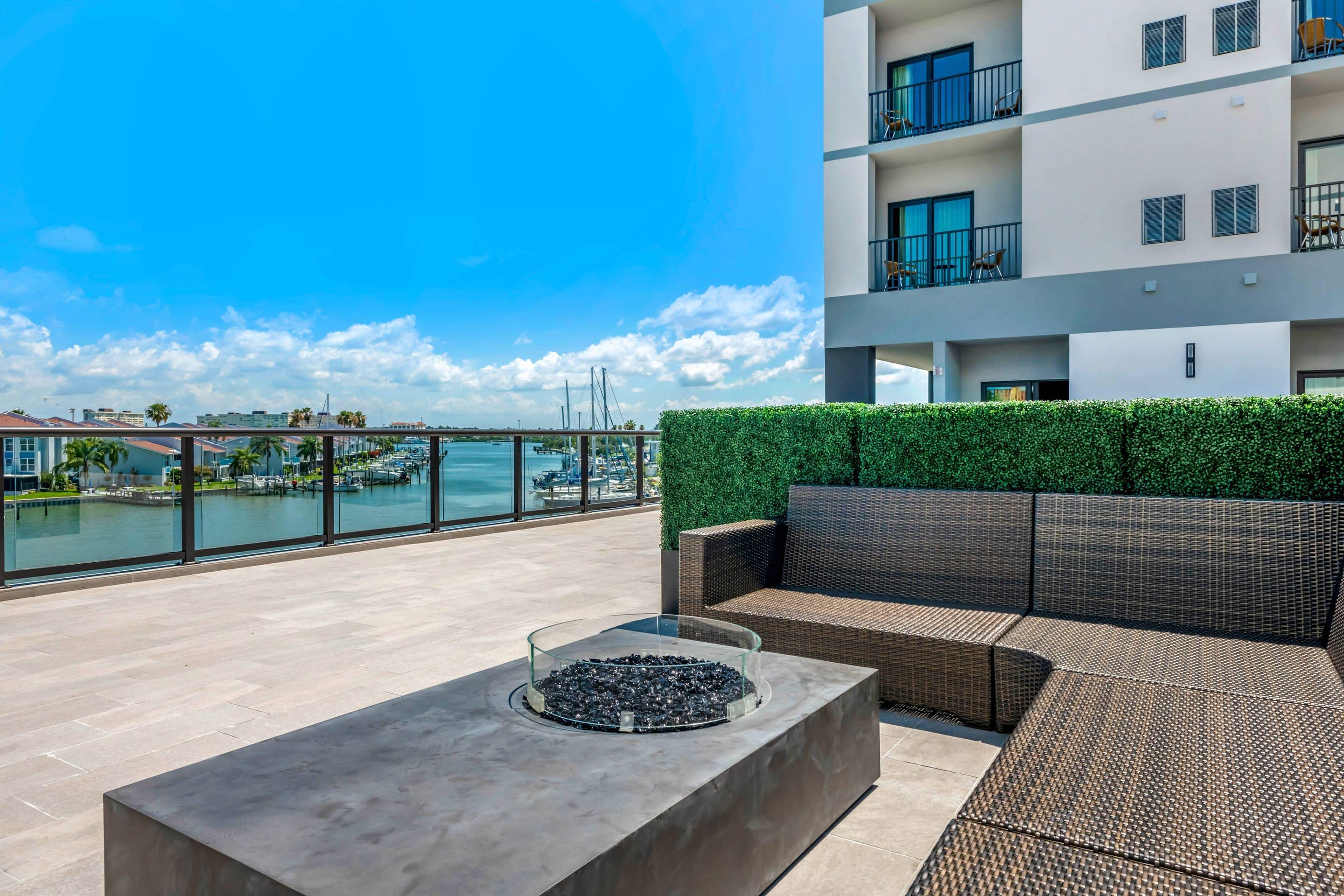Hotel patio | Cambria Hotel St Petersburg-Madeira Beach Marina