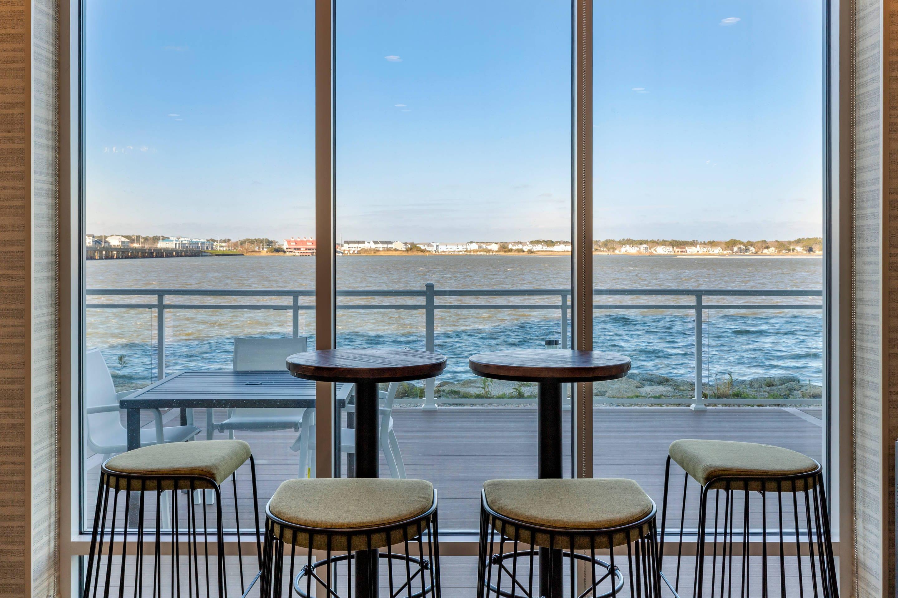 Enjoy breakfast in this seating area