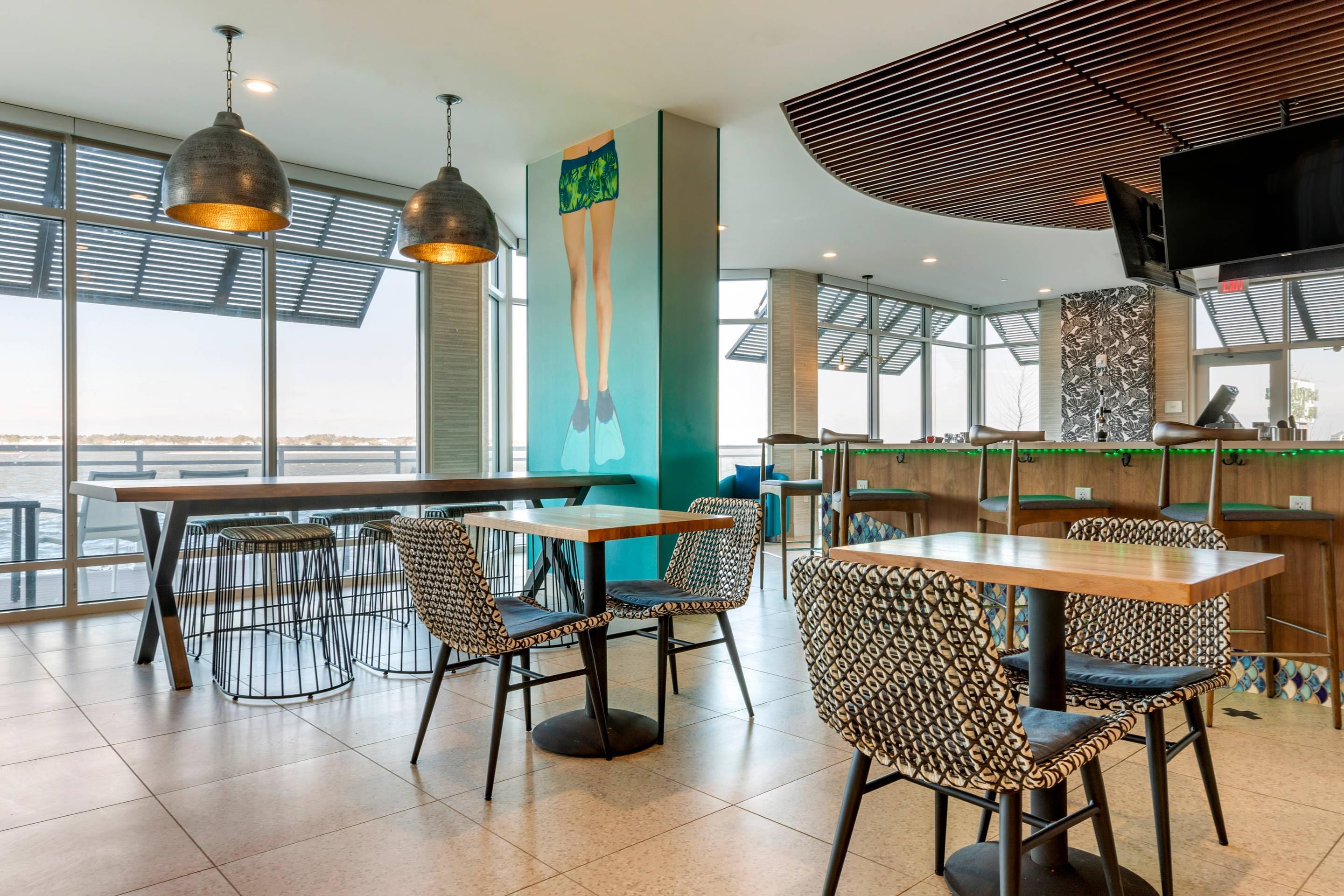 Spacious breakfast area