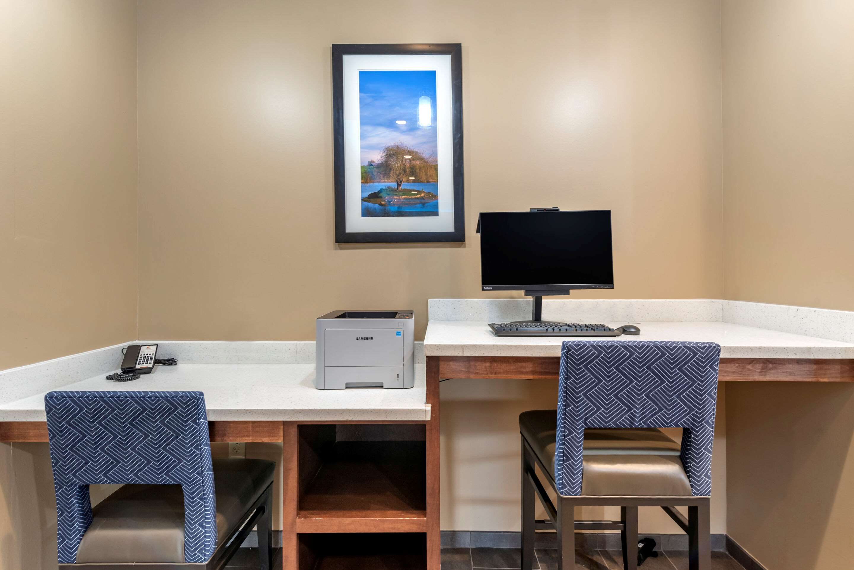 Computer in the lobby