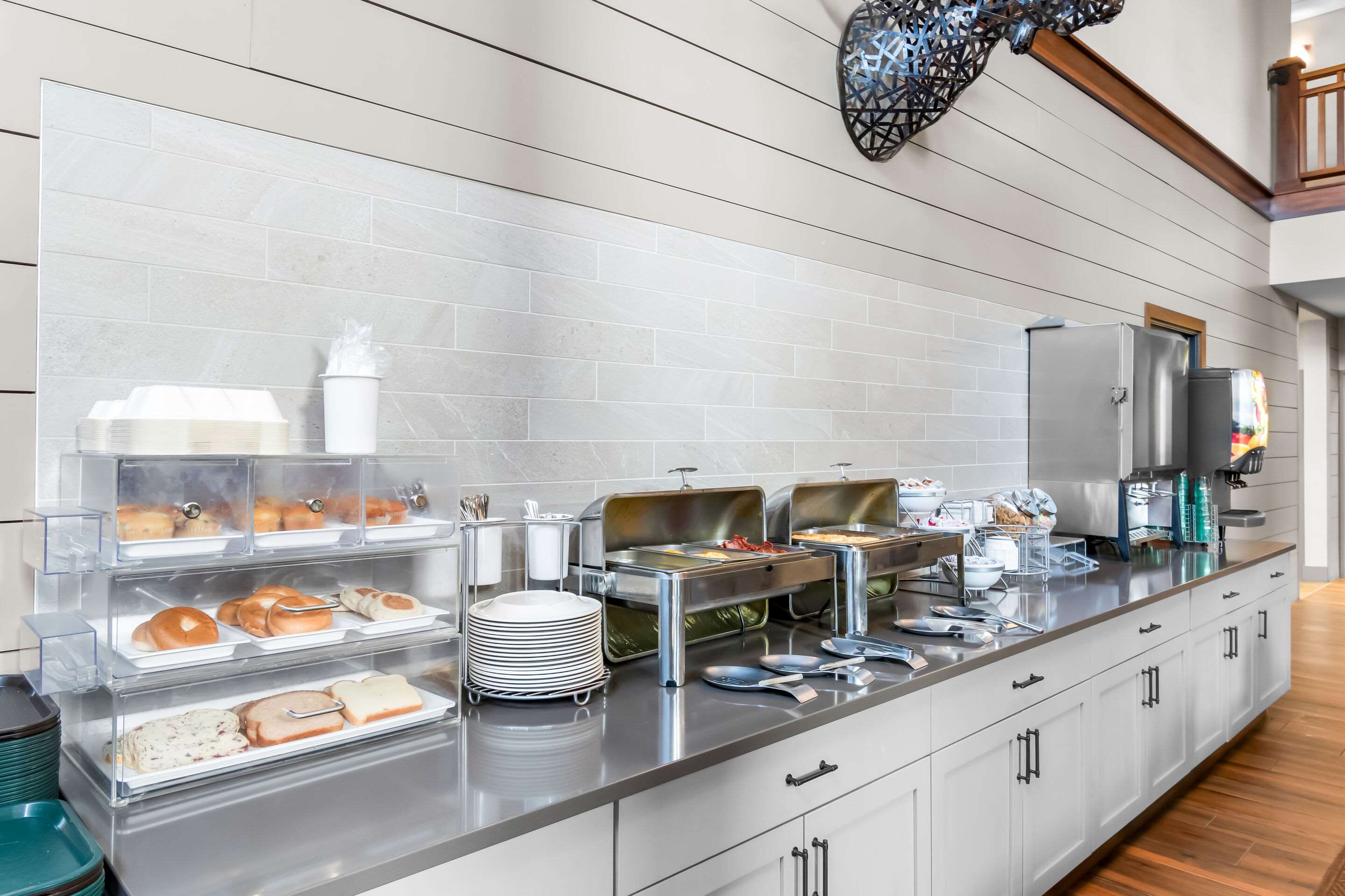 Spacious breakfast area