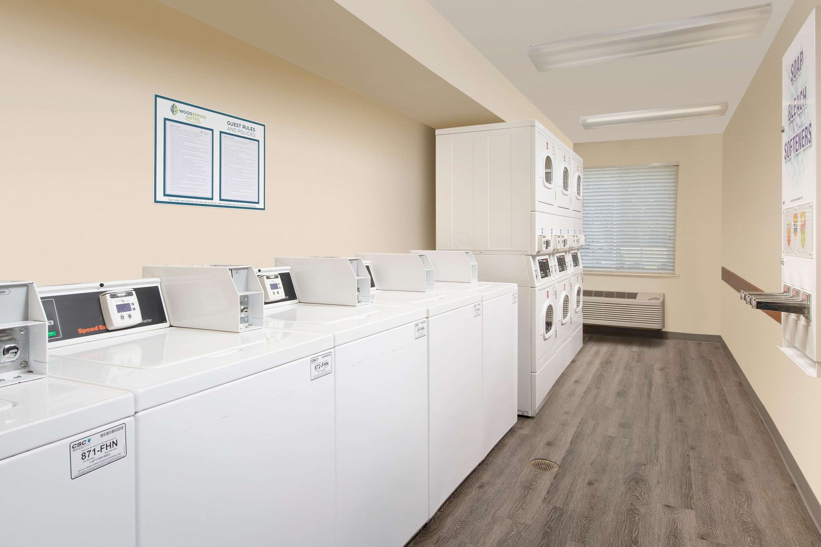 Guest laundry facilities