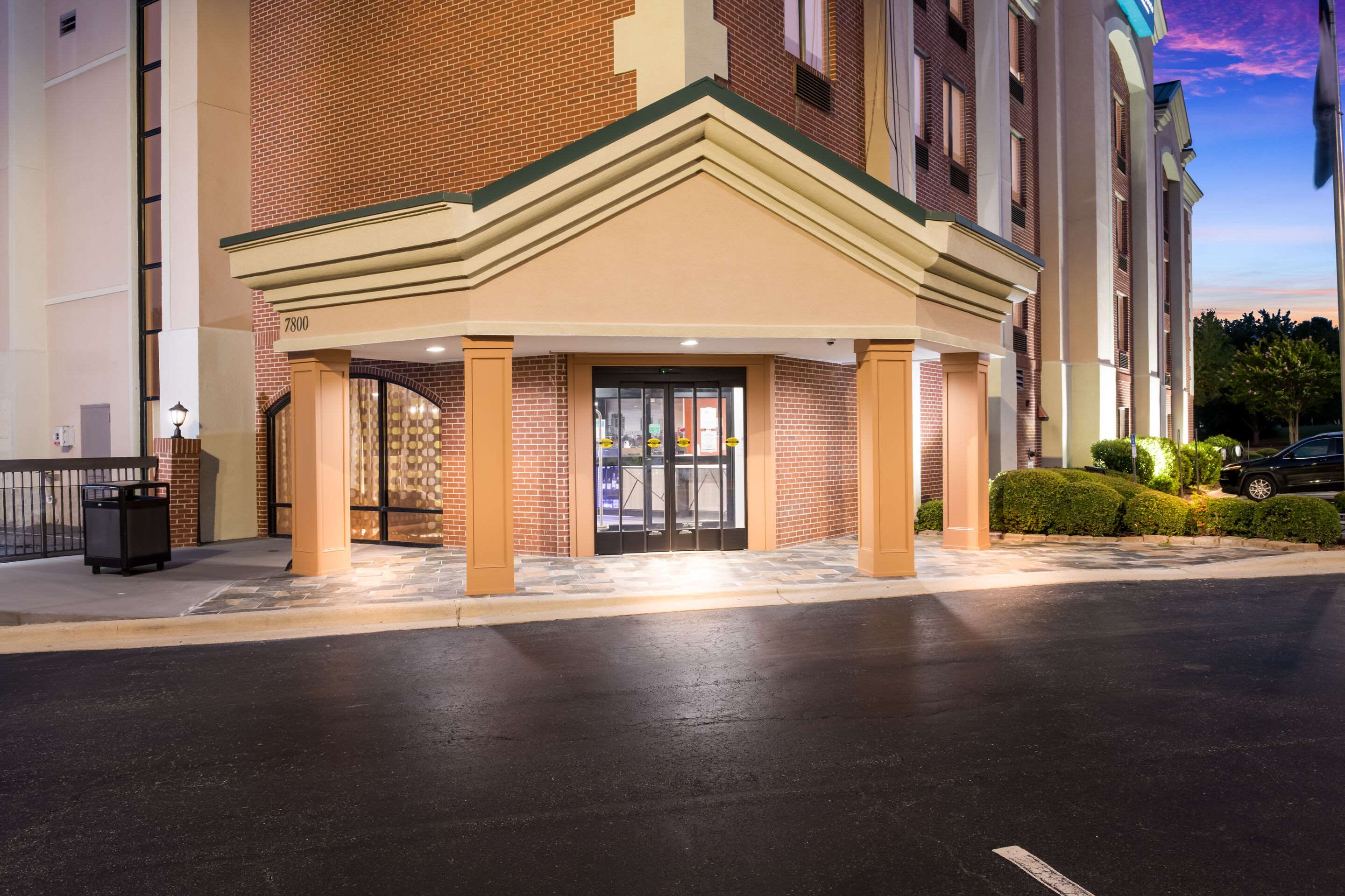 Hotel at twilight