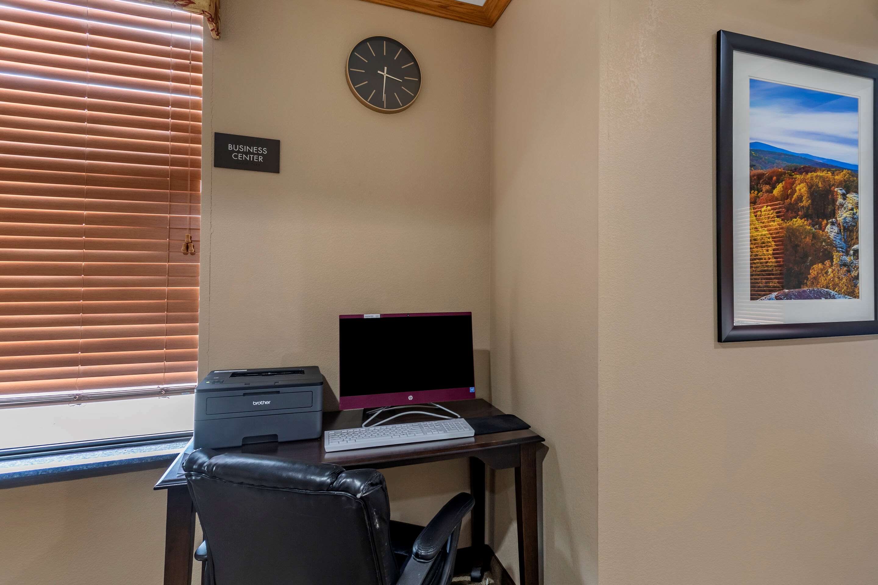 Computer in the lobby