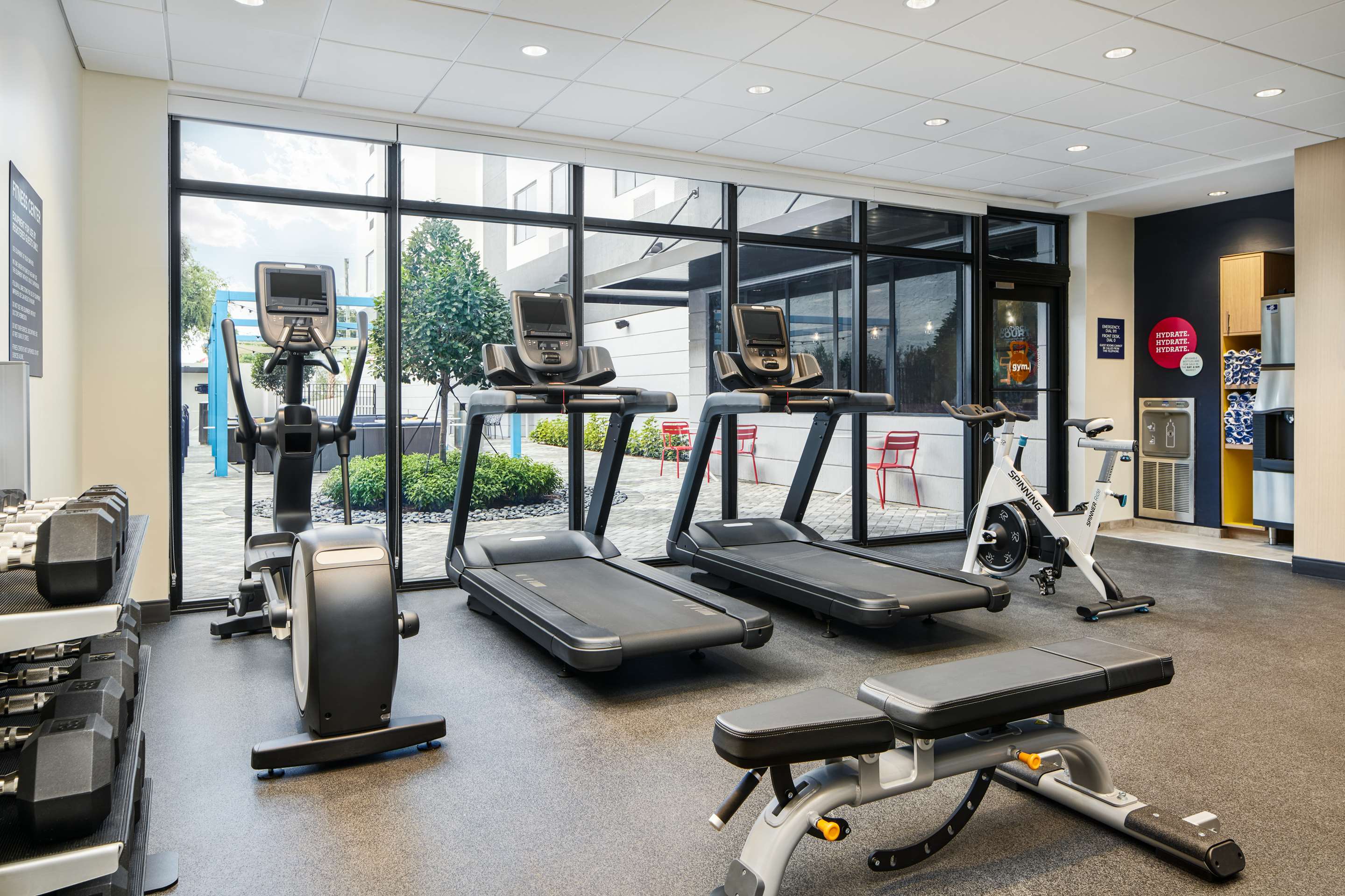 Health club fitness center gym