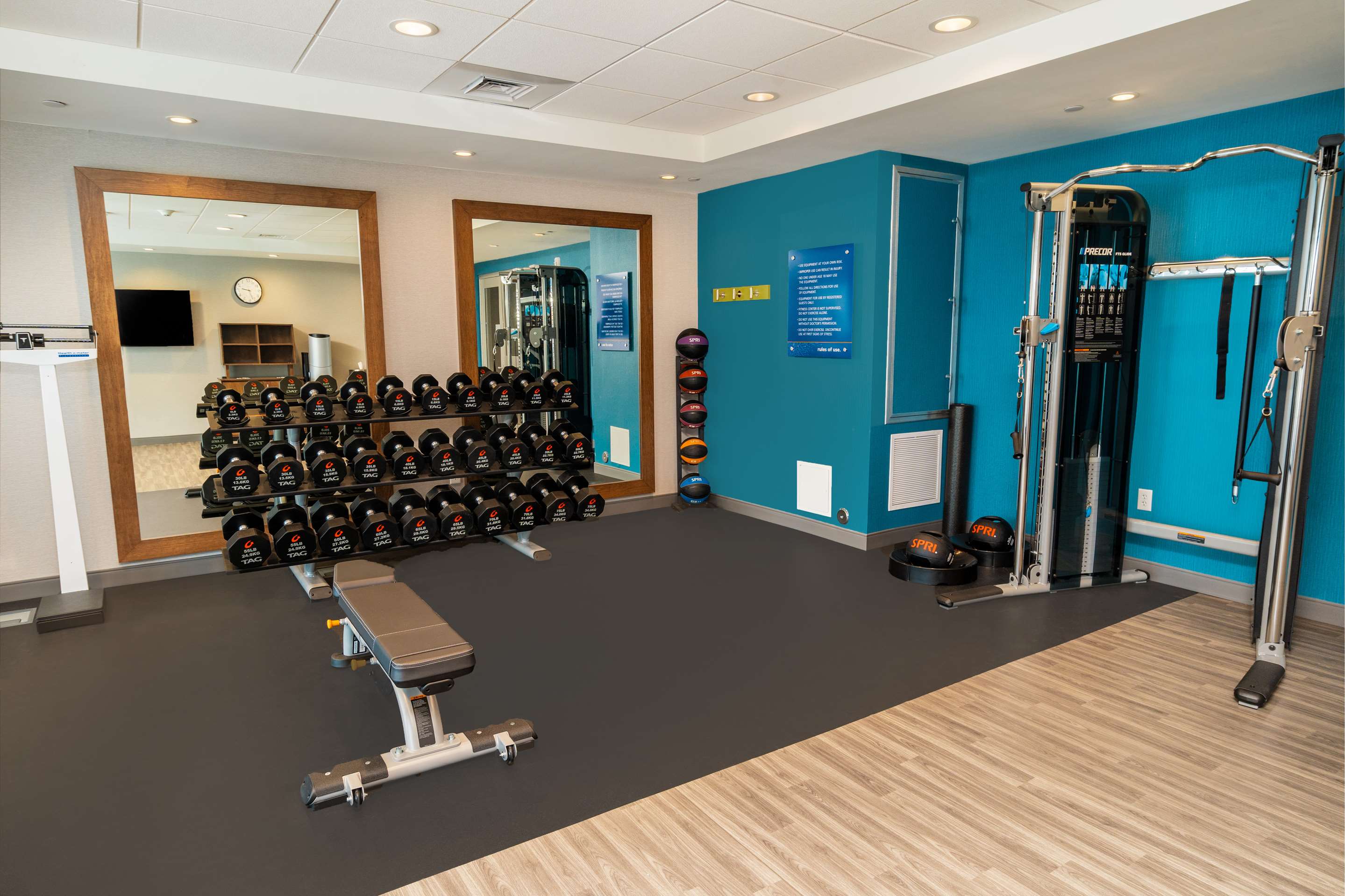 Health club fitness center gym
