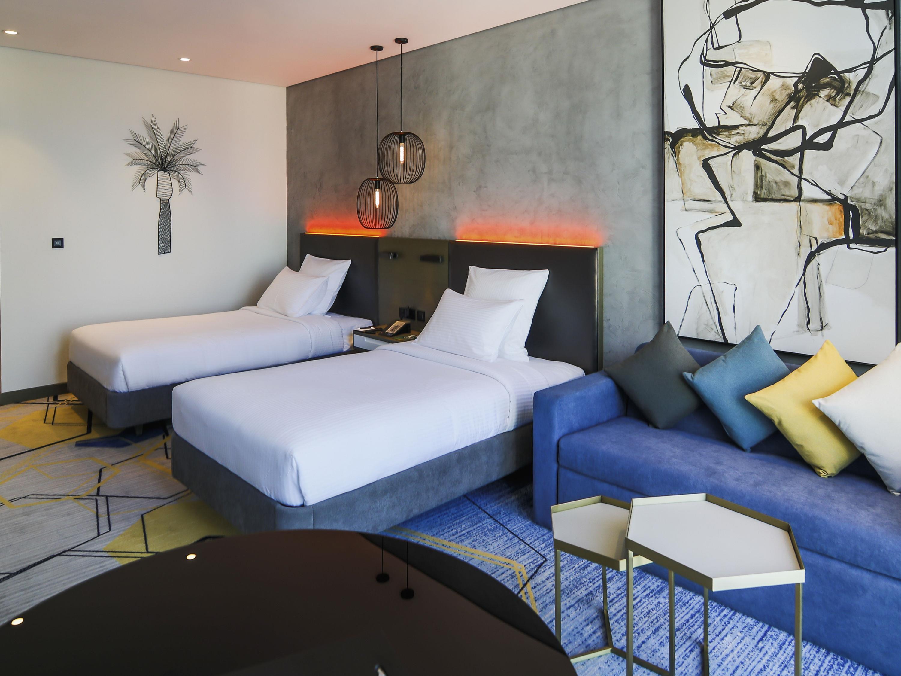 PULLMAN SHARJAH Room Type - Deluxe Room with Two Single Beds - Lagoon View