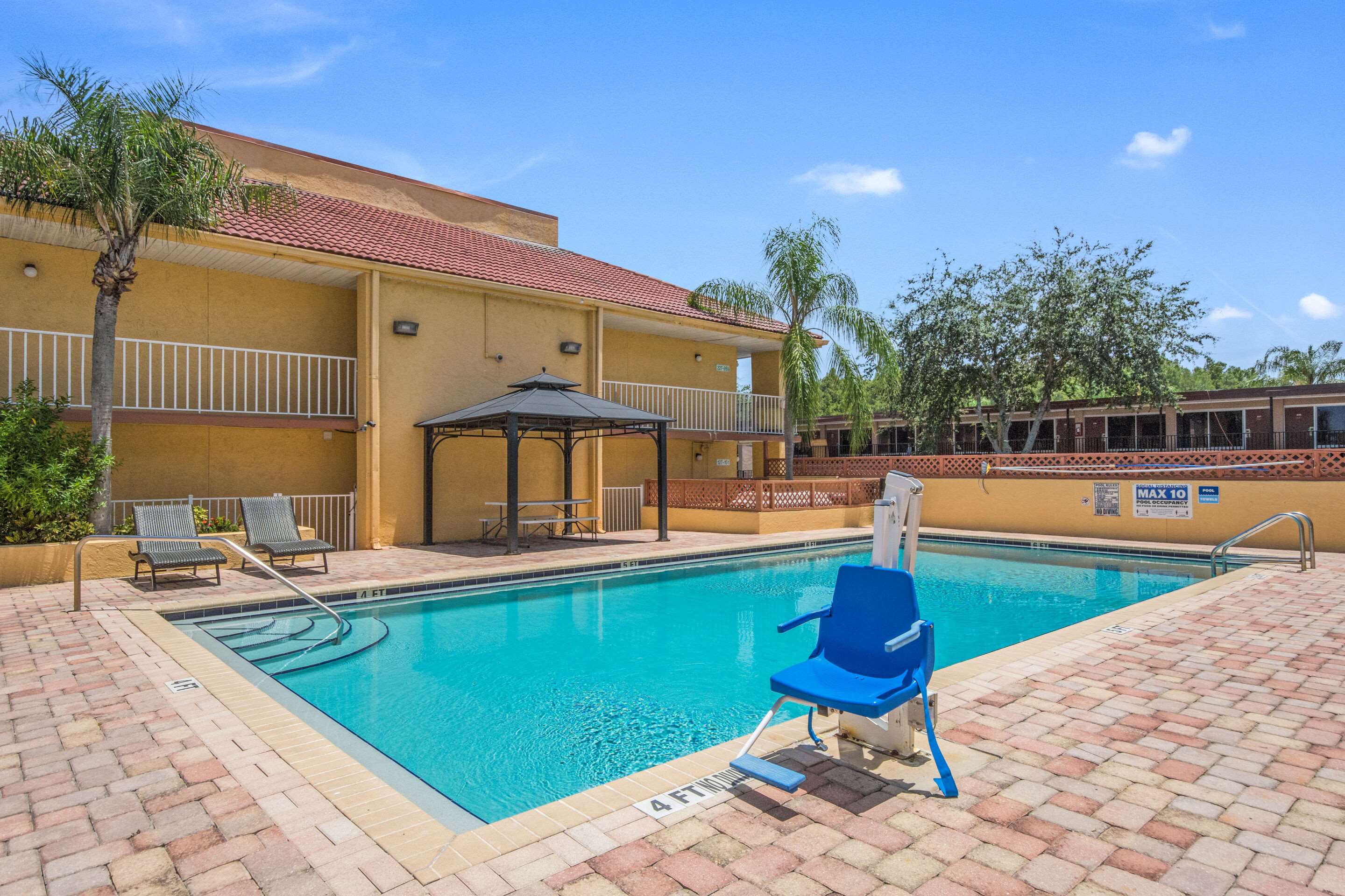 Outdoor pool | Rodeway Inn Port Richey North