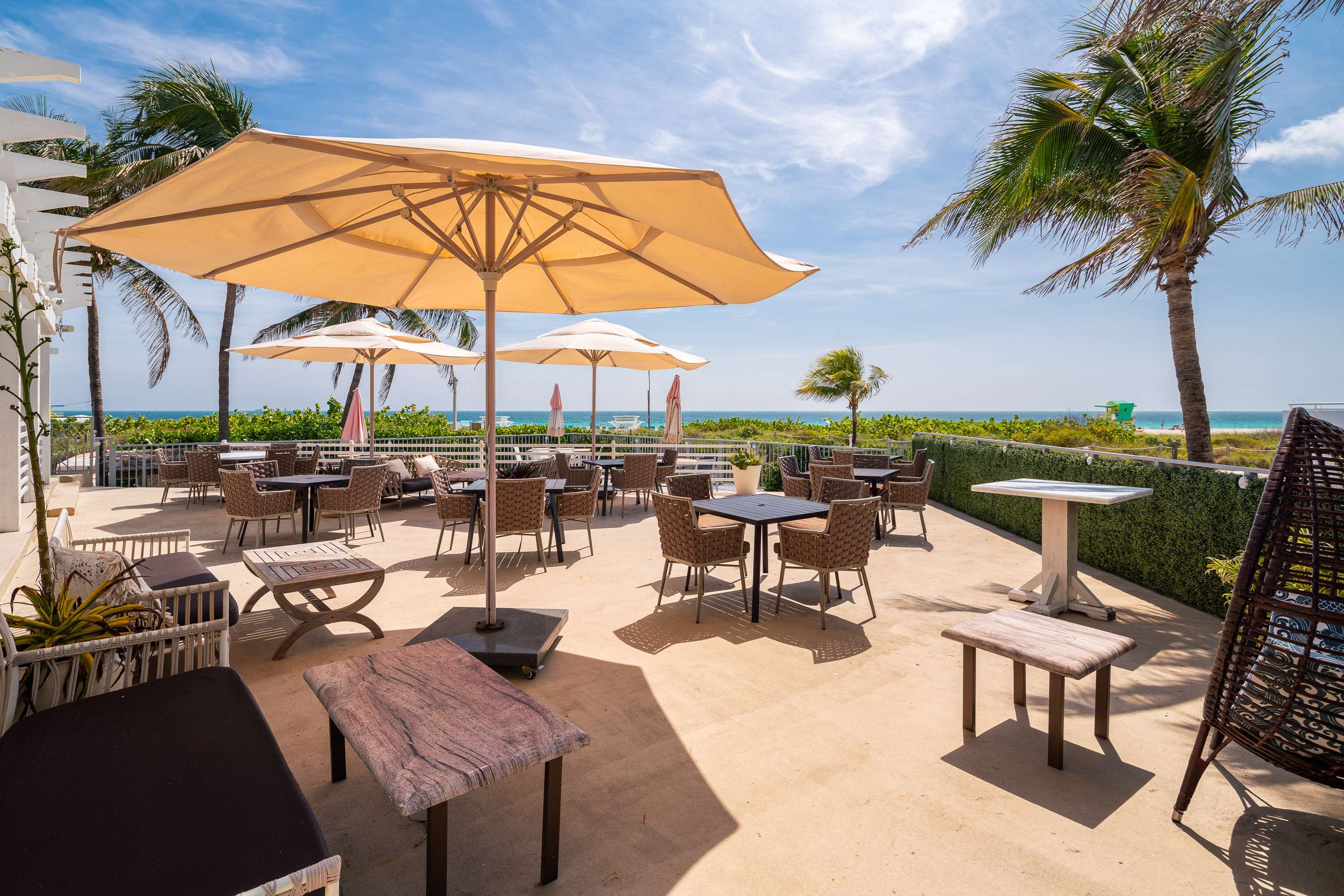 Common Terrace Area at The Savoy Hotel and Beach Club