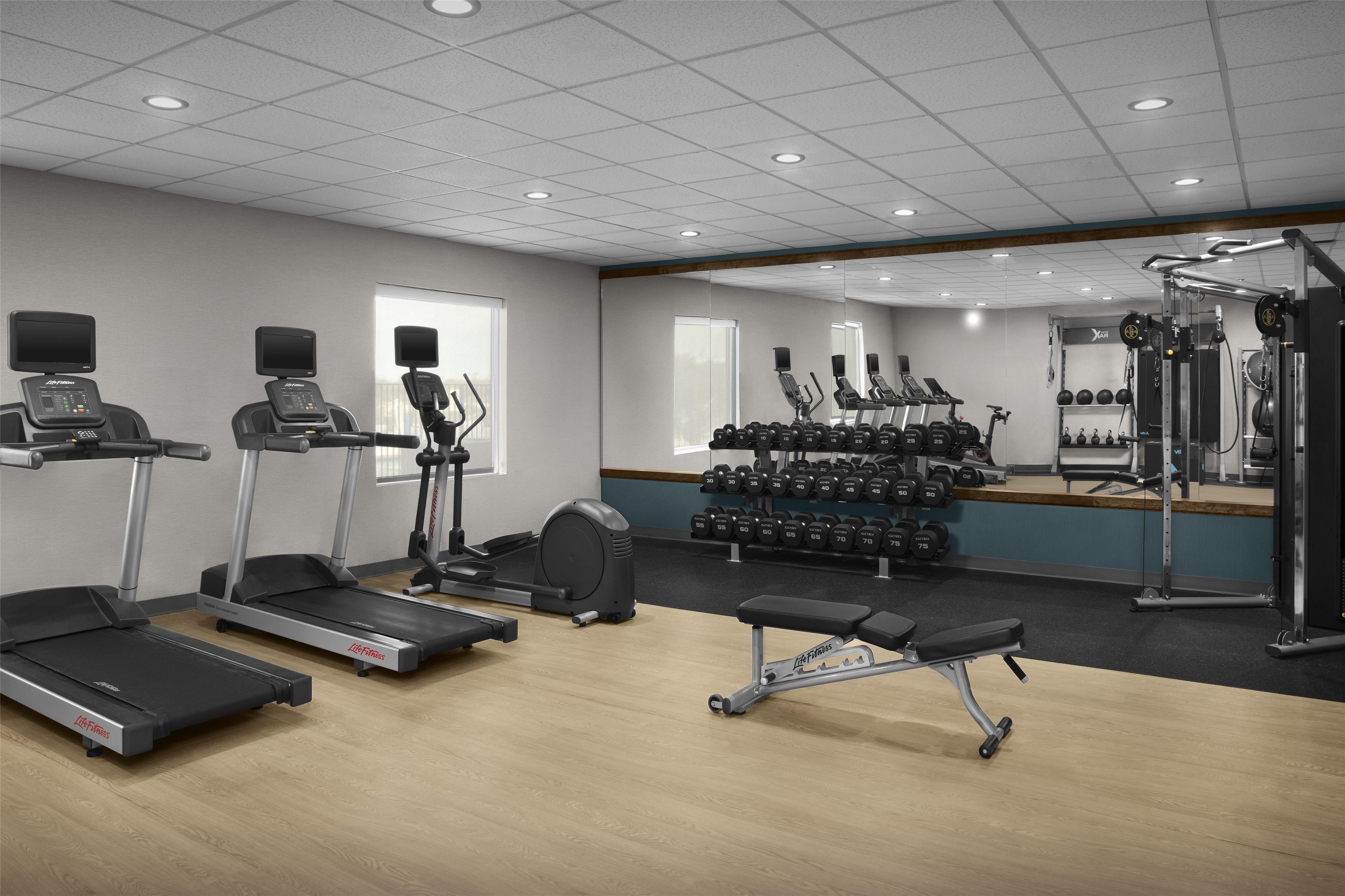 Health club fitness center gym | Hampton Inn Monahans, Tx
