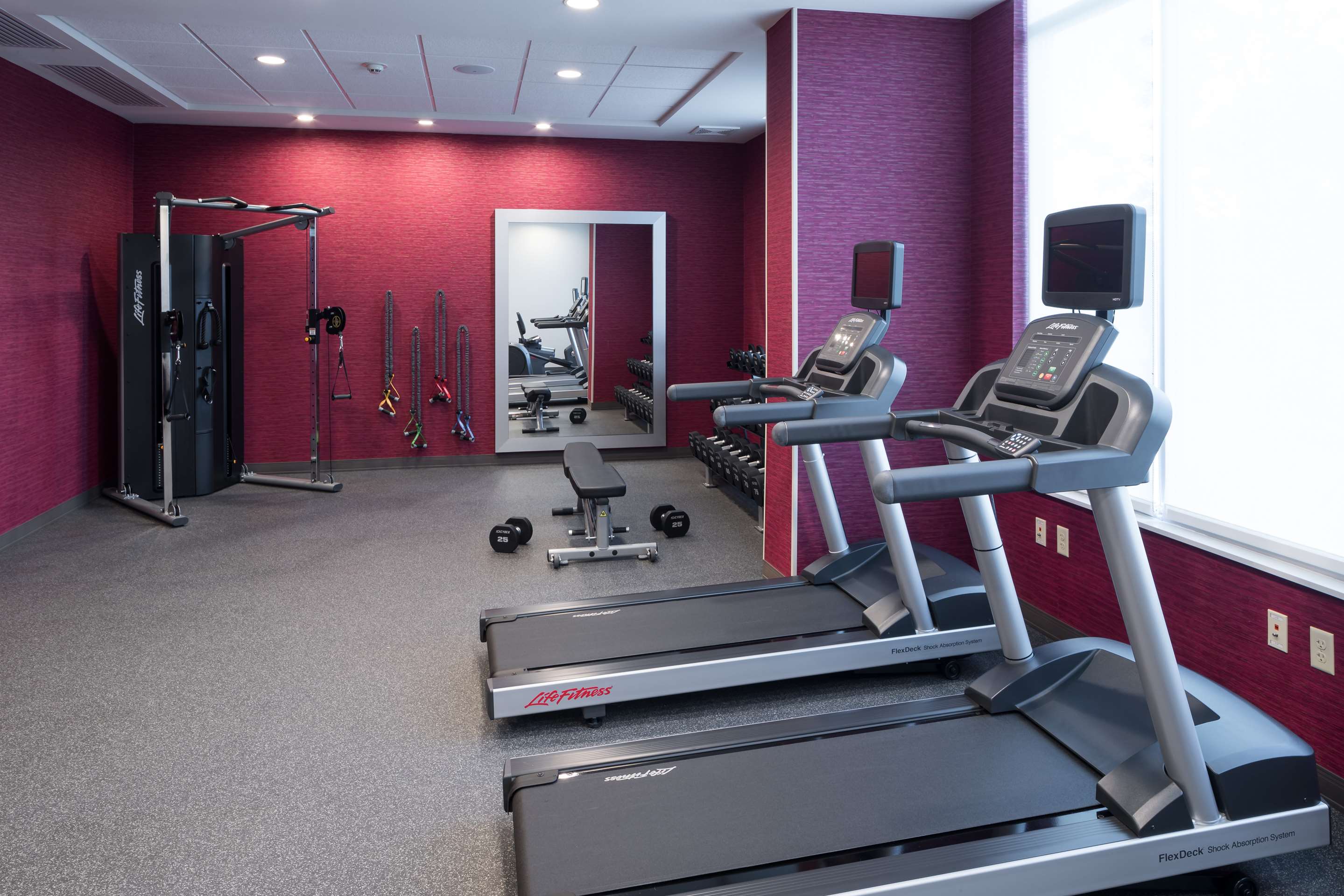 Health club fitness center gym | Home2 Suites by Hilton Fort Worth Cultural District
