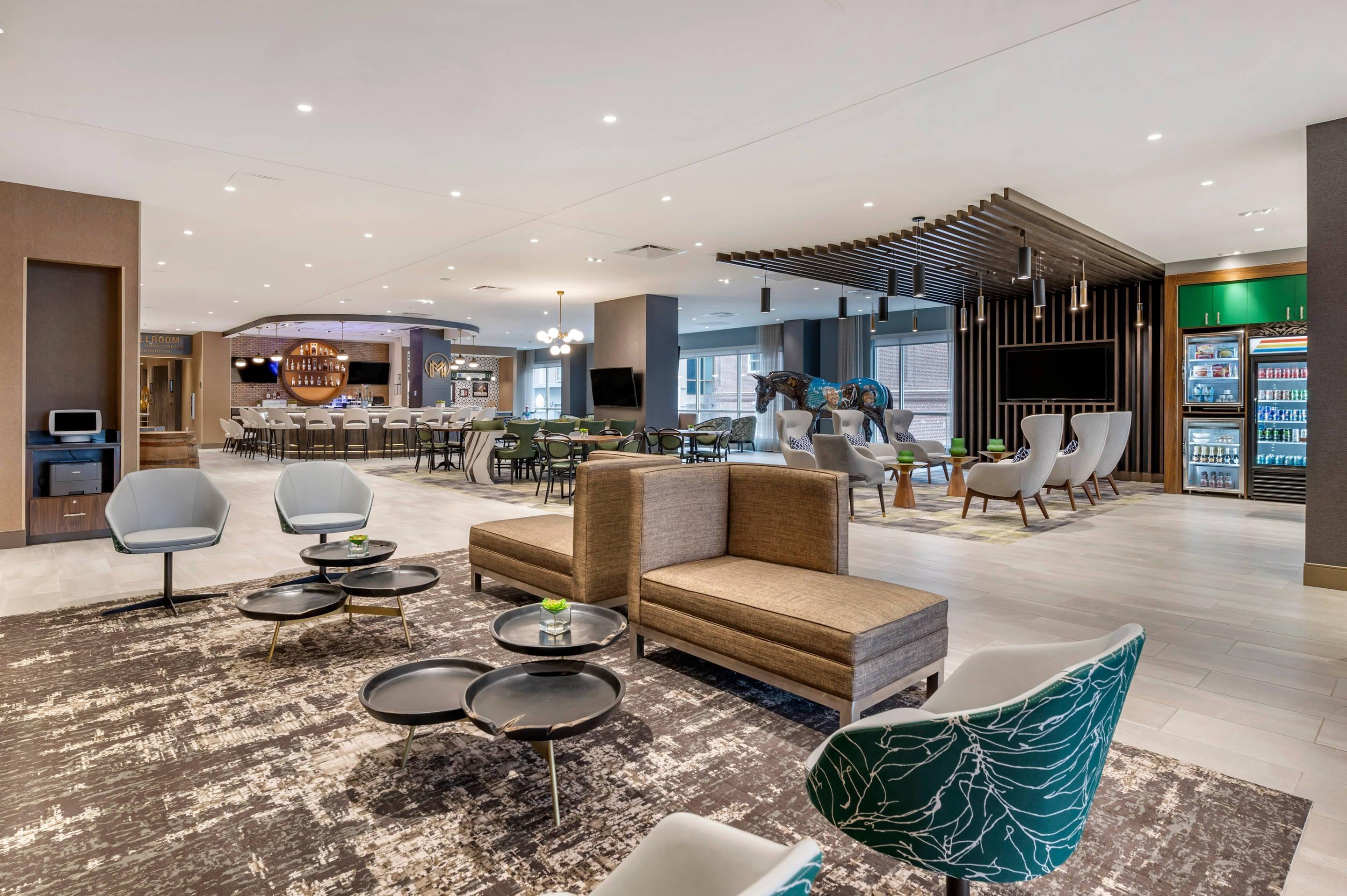 Spacious lobby