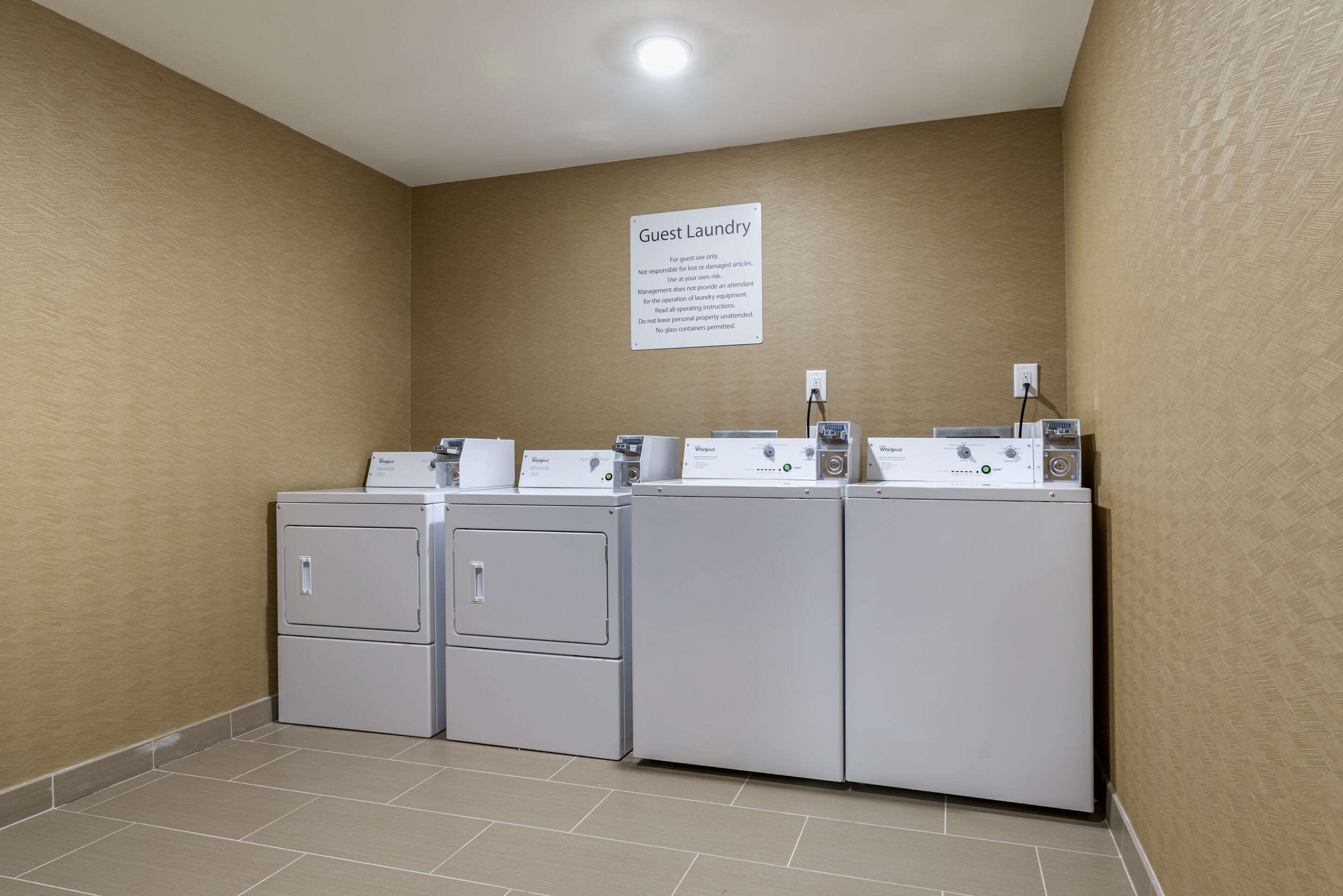 Guest laundry facilities