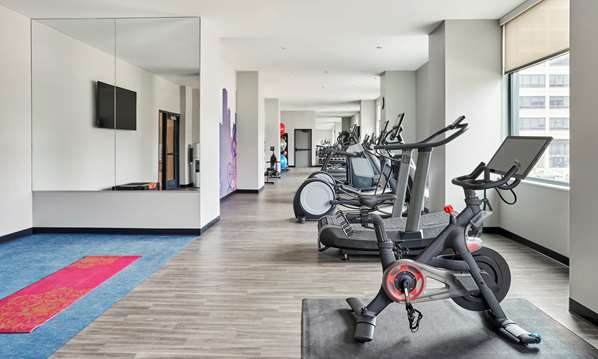 Fitness/ Exercise Room - Hyatt Place Hotel Medical District Chicago