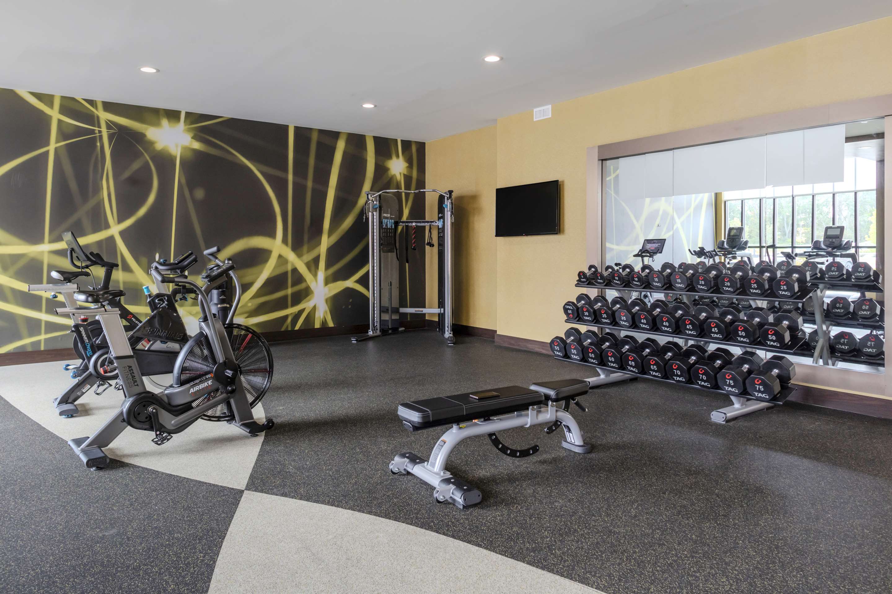 Health club fitness center gym | Hilton Garden Inn Detroit Utica